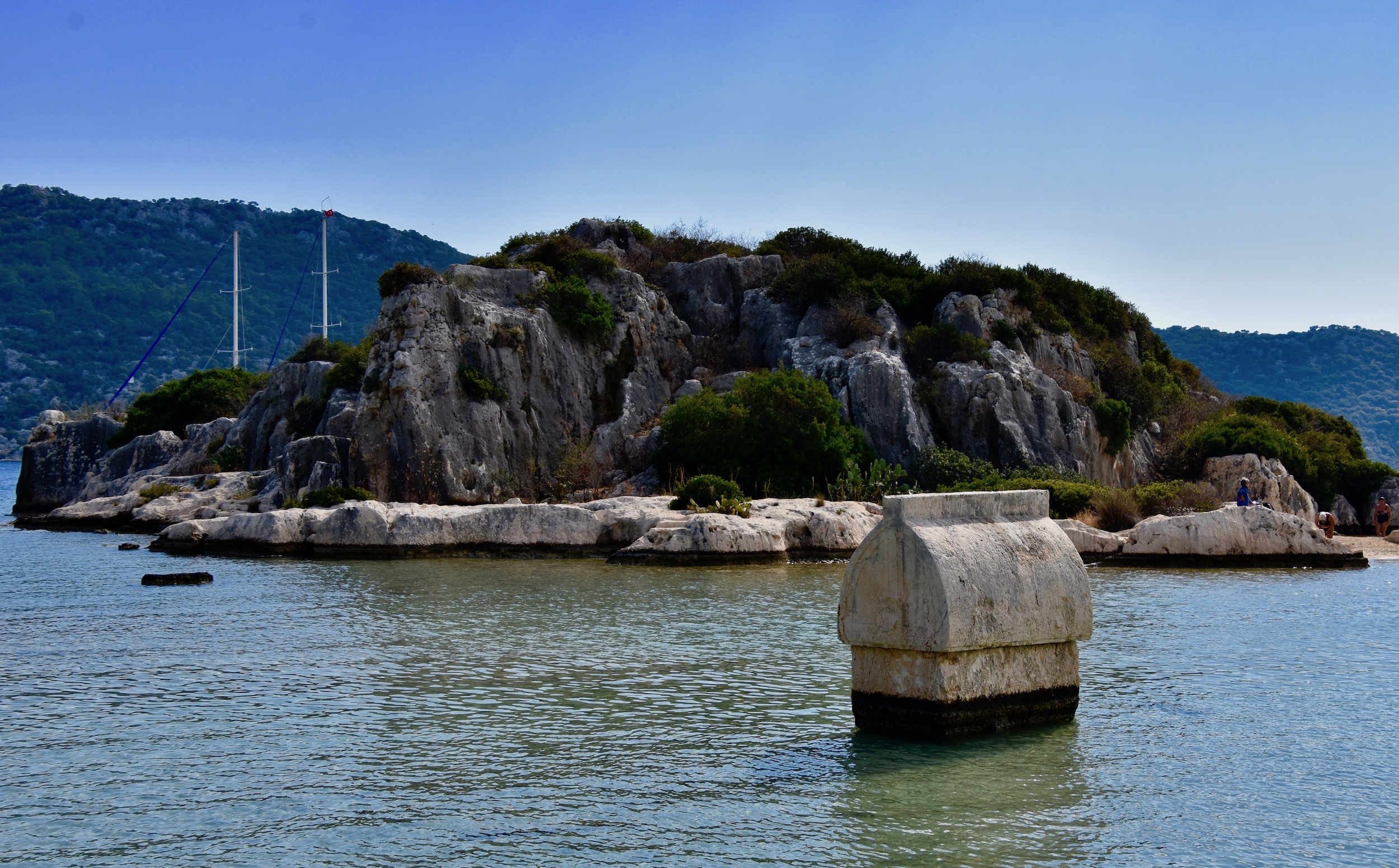 Lycian Tomb in the Water at Kalekoy, the Turquoise Coast