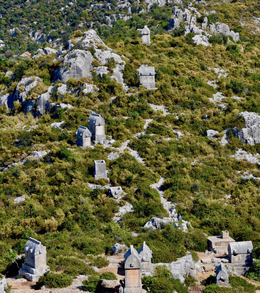 Lycian Tombs near the Citadel of Simena, the Turquoise Coast