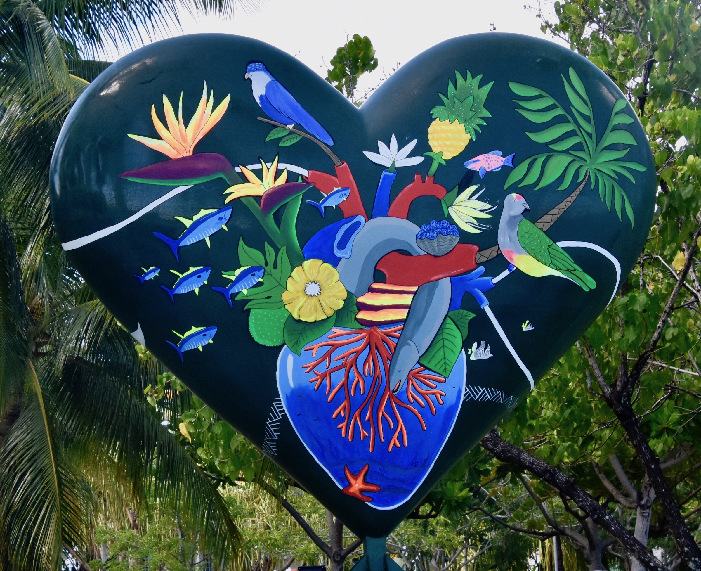 Colourful Heart on the Papeete Waterfront