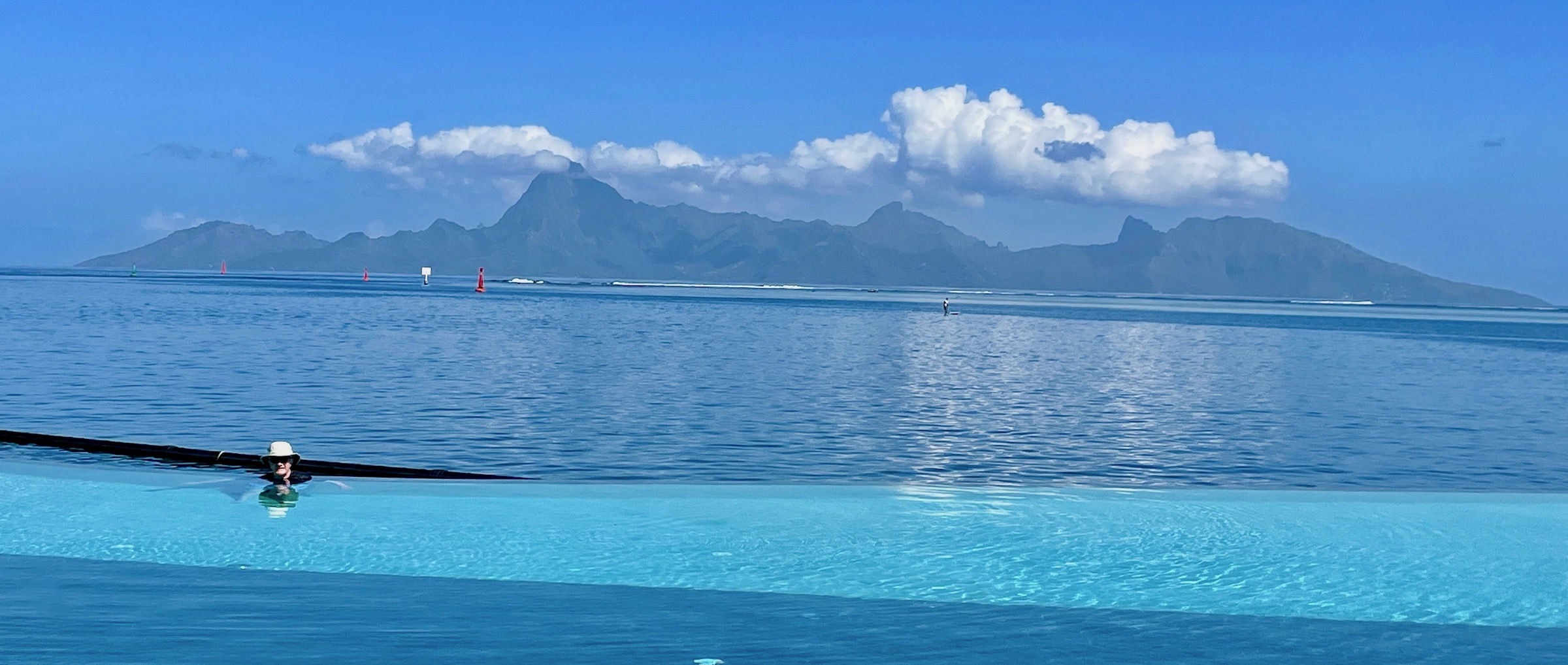 Infinity Pool and Moorea at Te Moana Resort