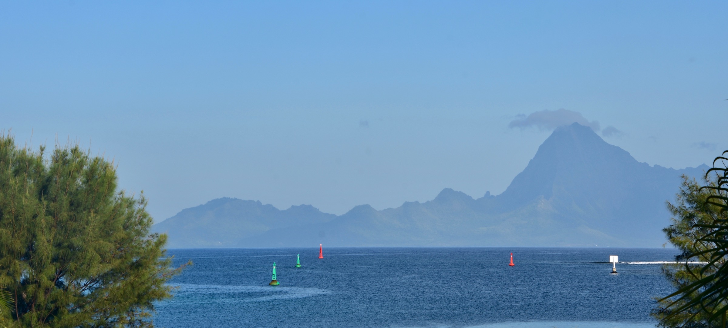 Moorea from Room 4104, Te MOana Resort