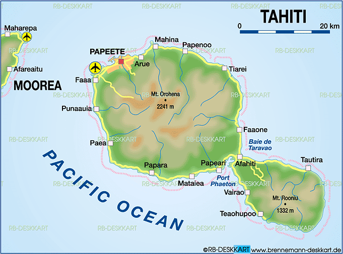 Tahiti Map