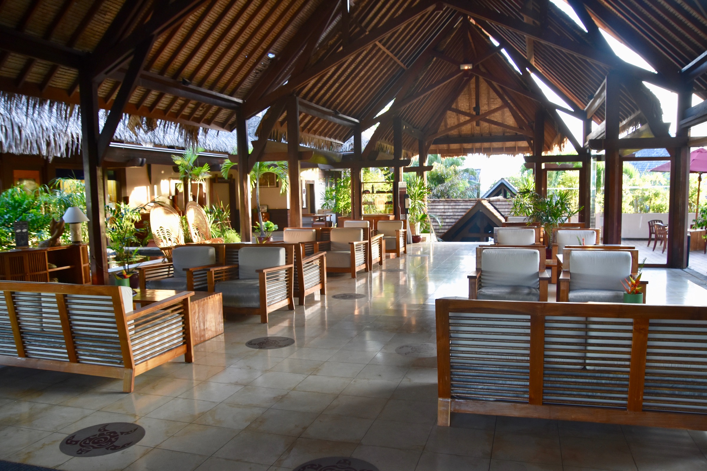 Lobby of Manava Beach Resort