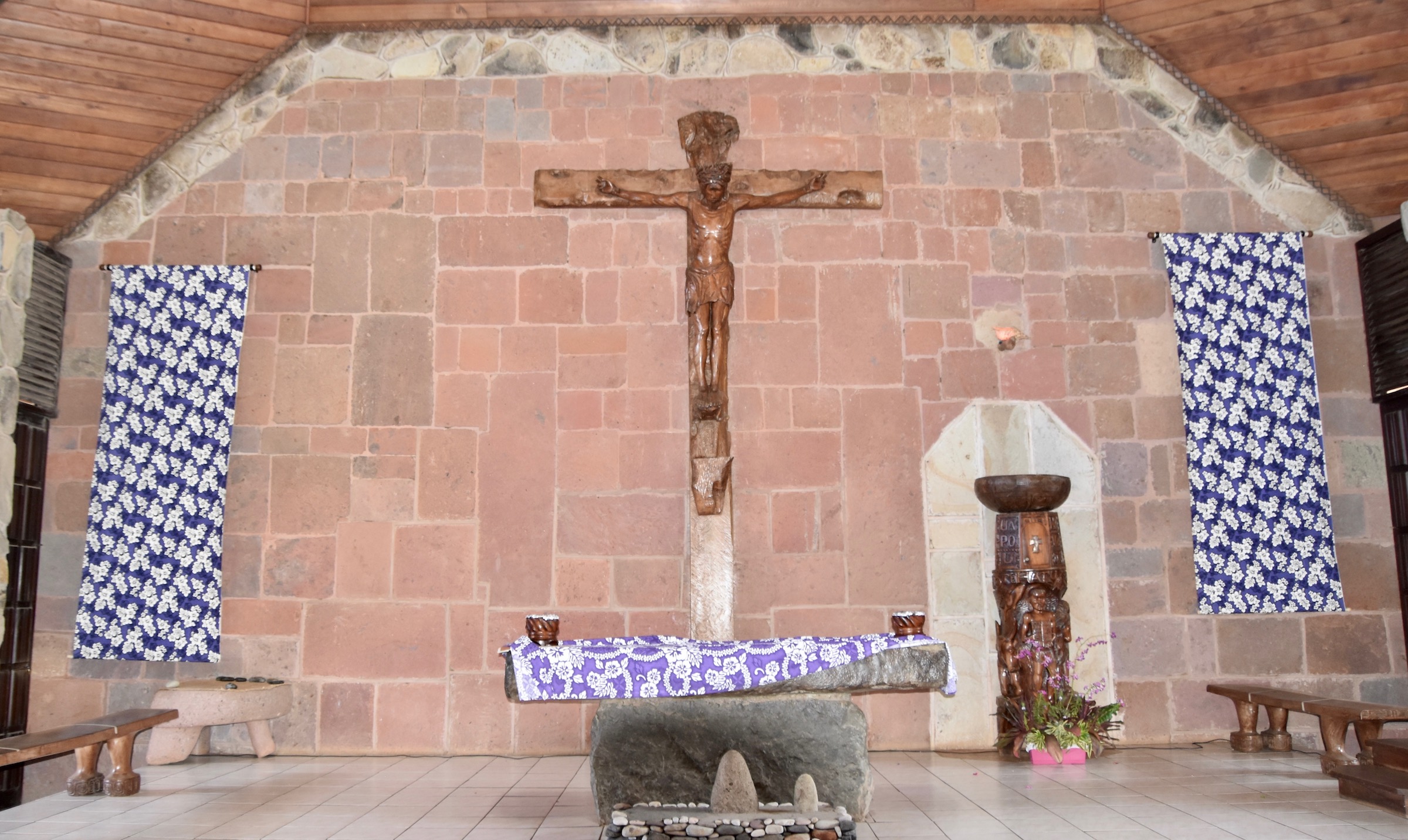 Carved Crucifix, Notre Dame Cathedral, Nuku Hiva