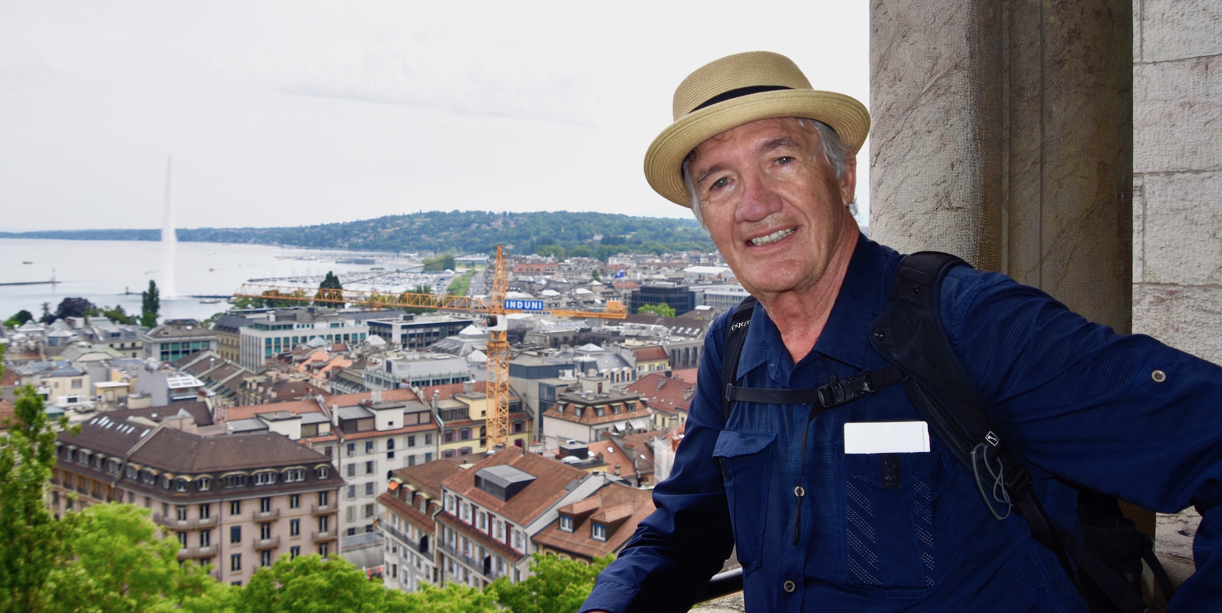 On top of St. Peter's Overlooking Old Town Geneva