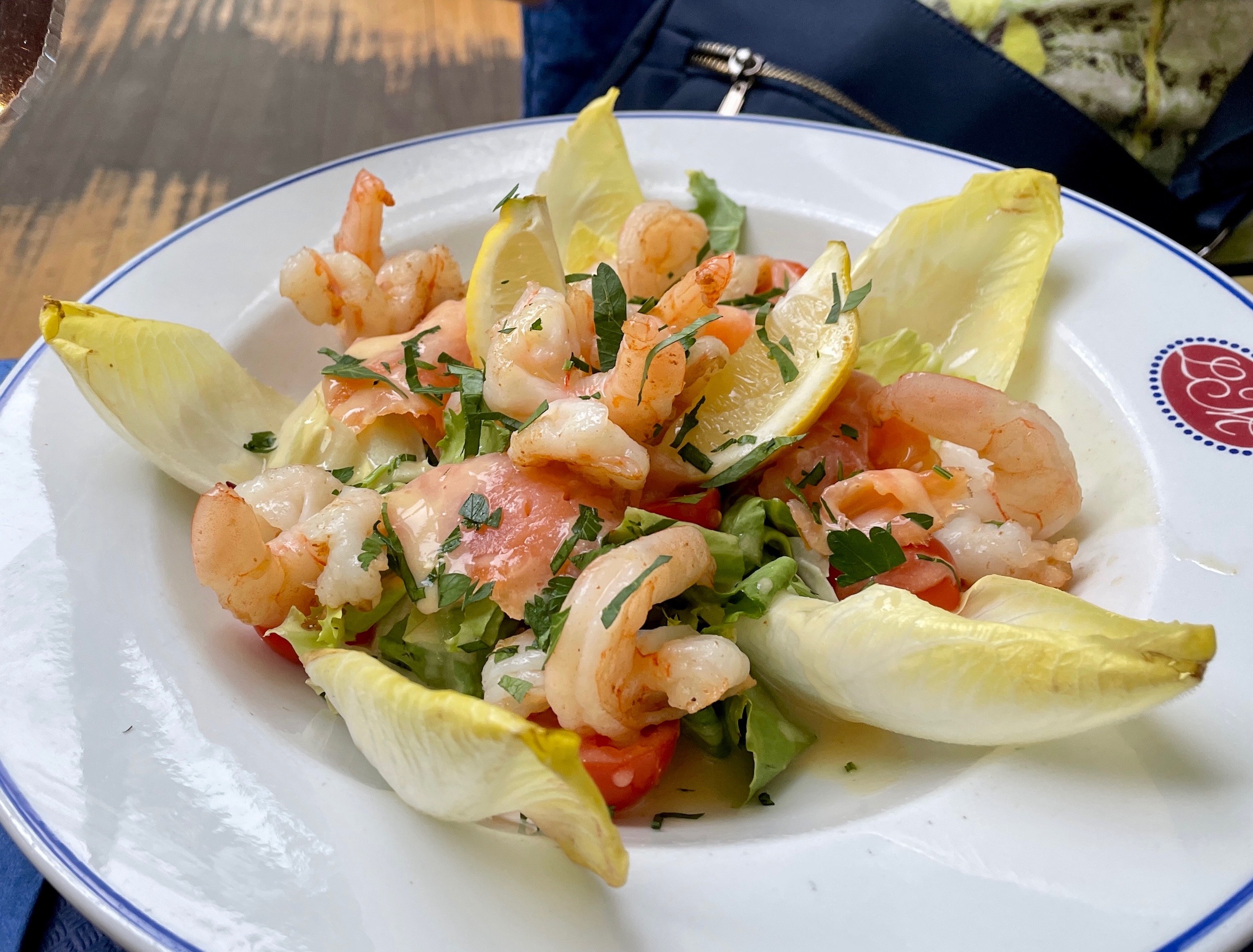 Shrimp & Smoked Salmon Salad, Hotel Montbrillant, Geneva