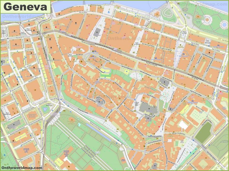 Medieval Geneva Map