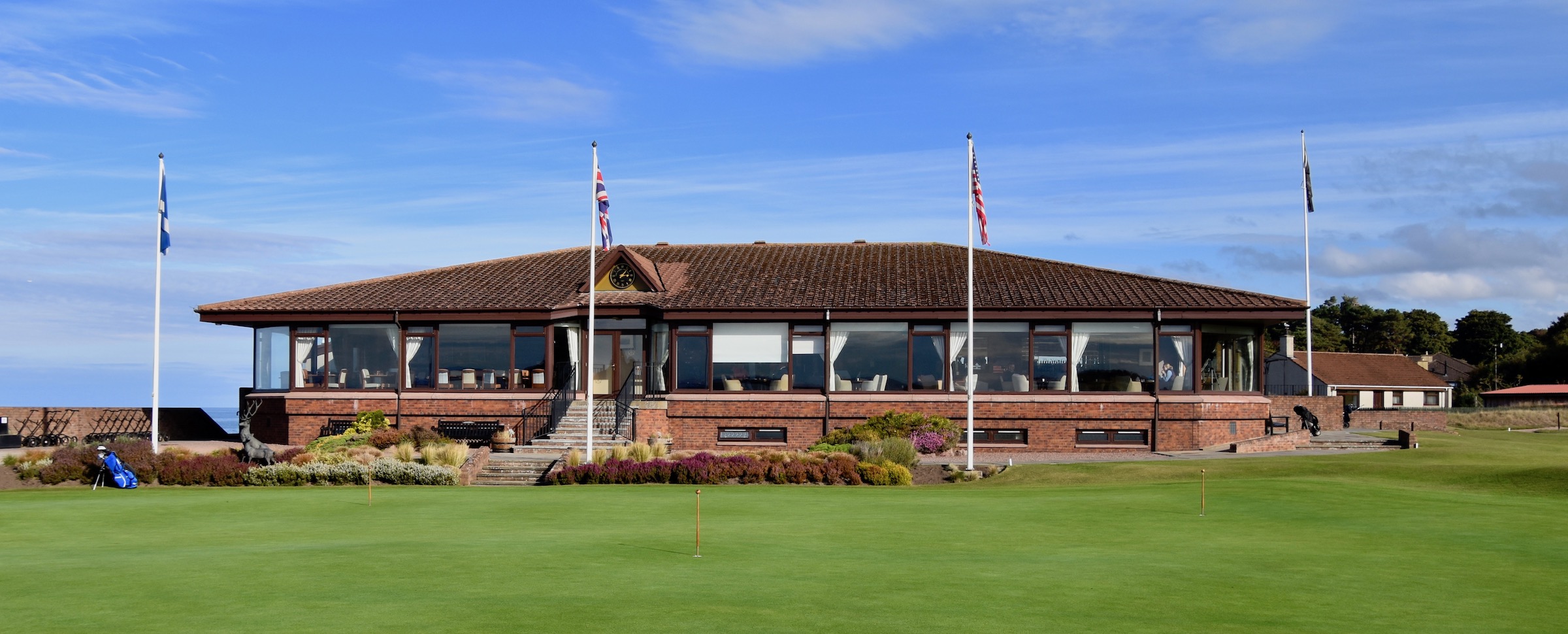 Nairn Clubhouse from Practice Green