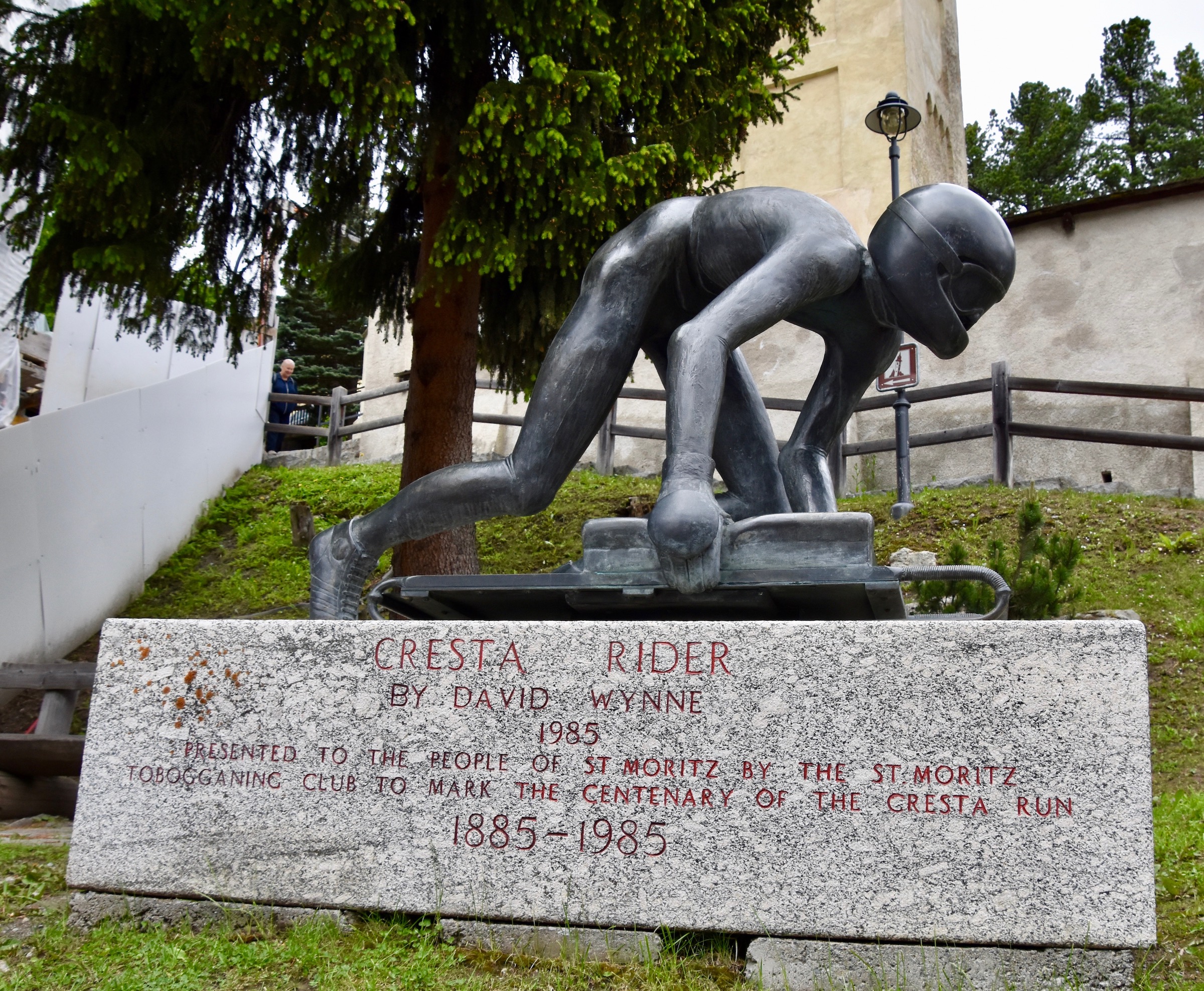 Cresta Rider Statue, St. Moritz