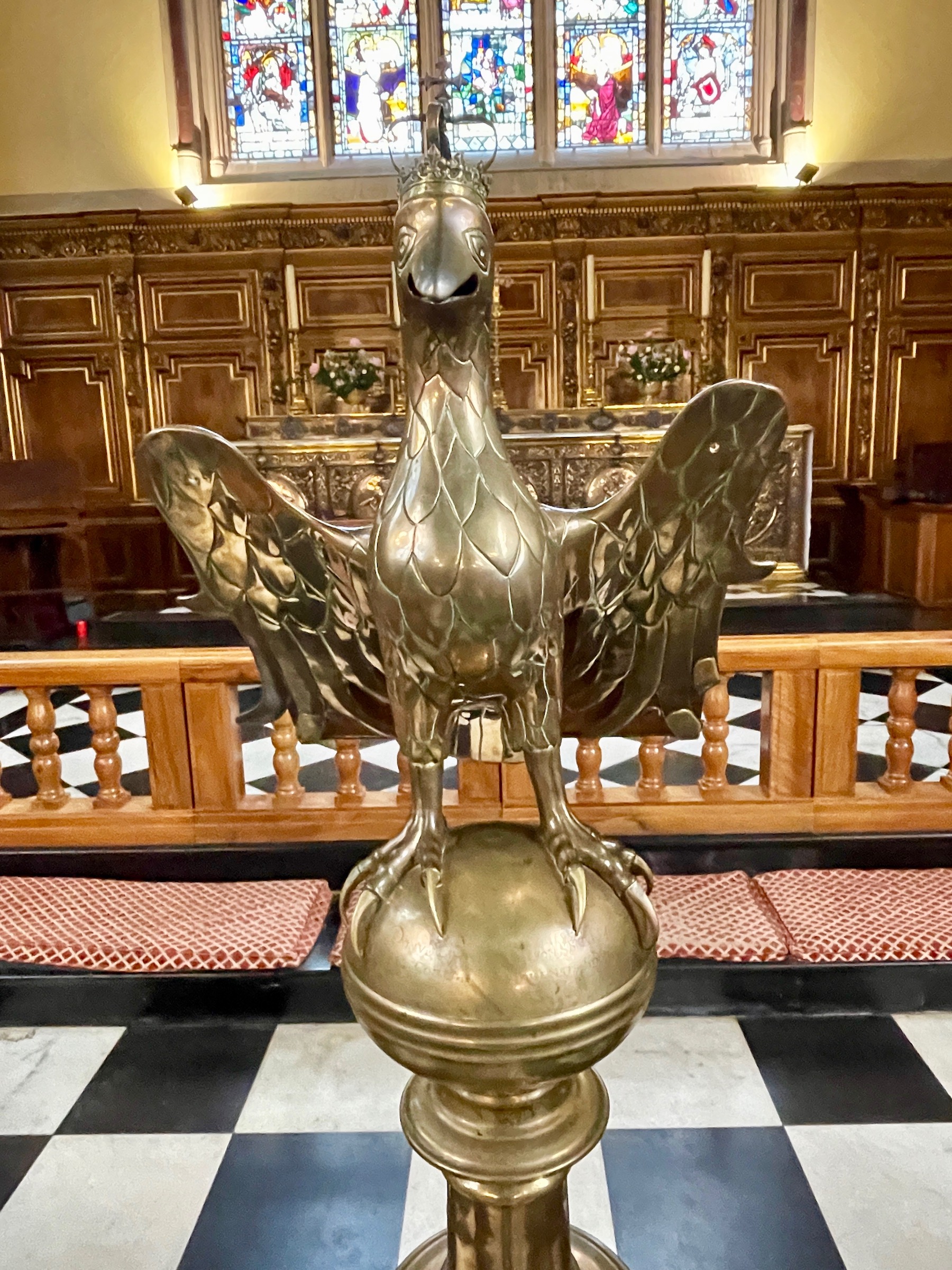 Eagle Beheaded by Cromwell,. Balliol College Chapel, Oxford