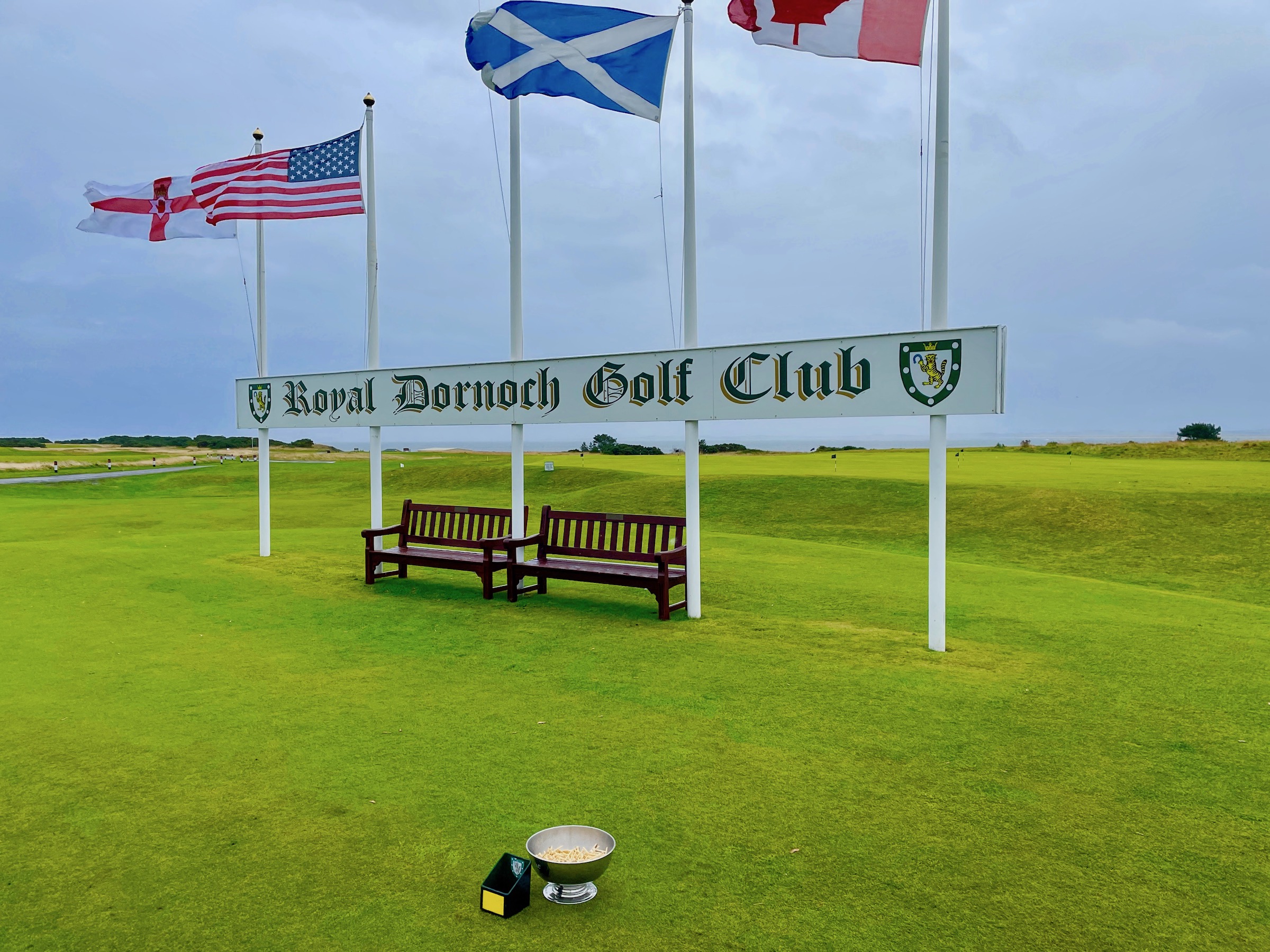 Flags at Royal Dornoch