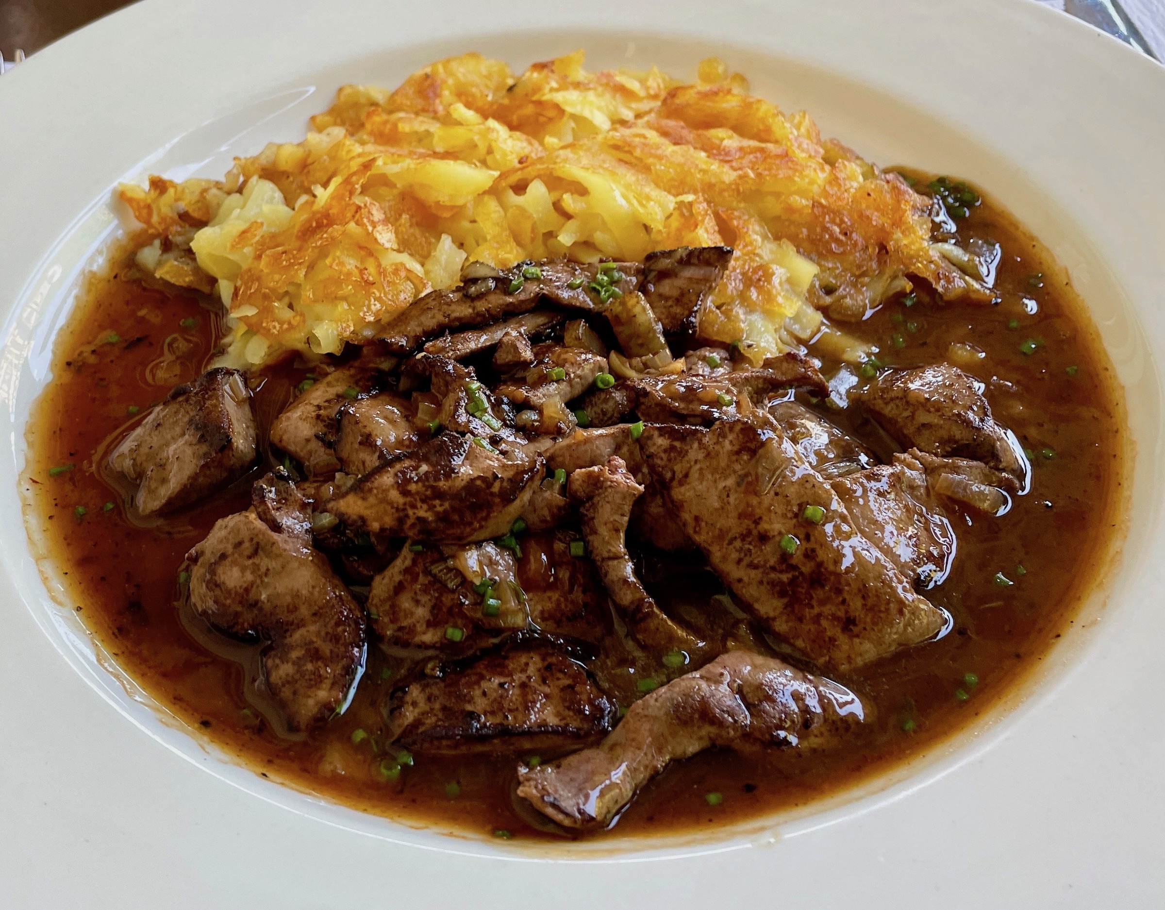 Calves Liver & Rosti, Chalet Beizli, Interlaken