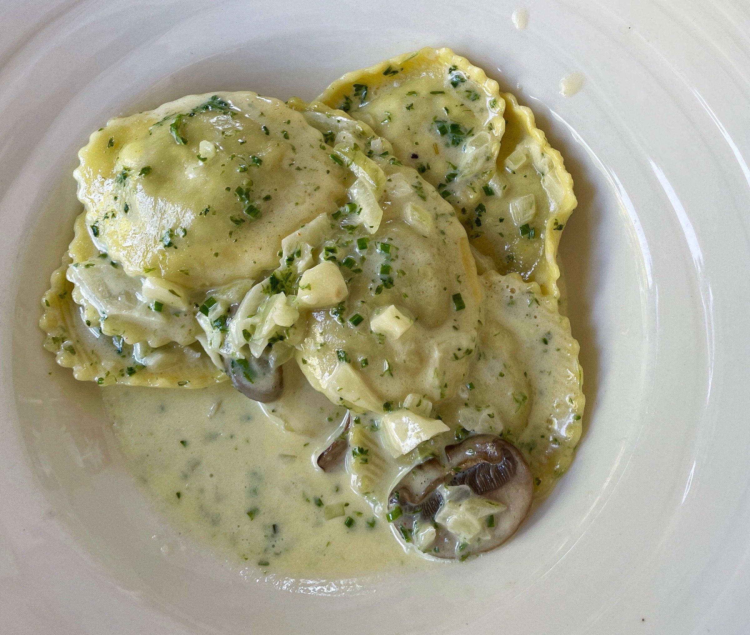 Mushroom Ravioli, Chalet Beizli, Interlaken