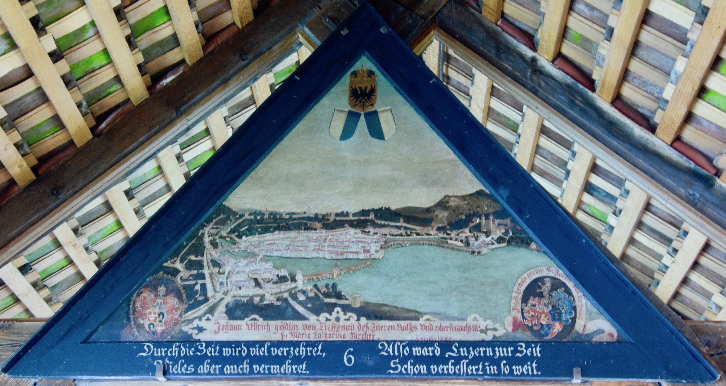Lucerne in 1615, Chapel Bridge