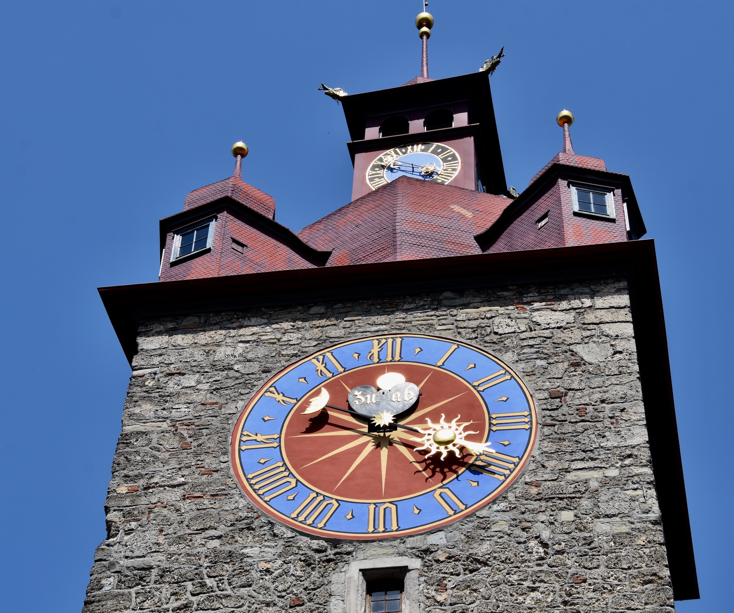 Clock Tower with Phases of the Moon, Lucerne