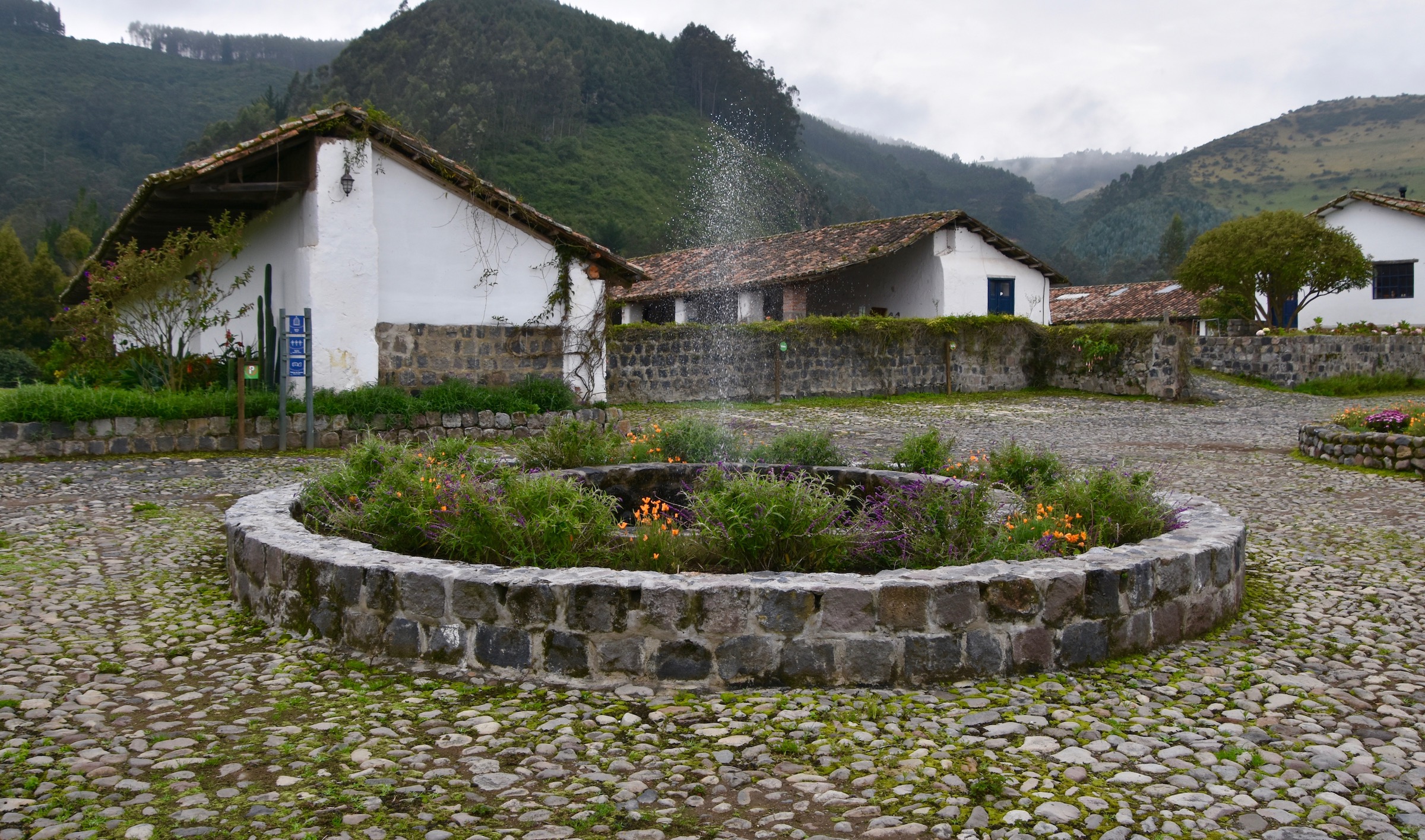 Hacienda Zuleta fountain.