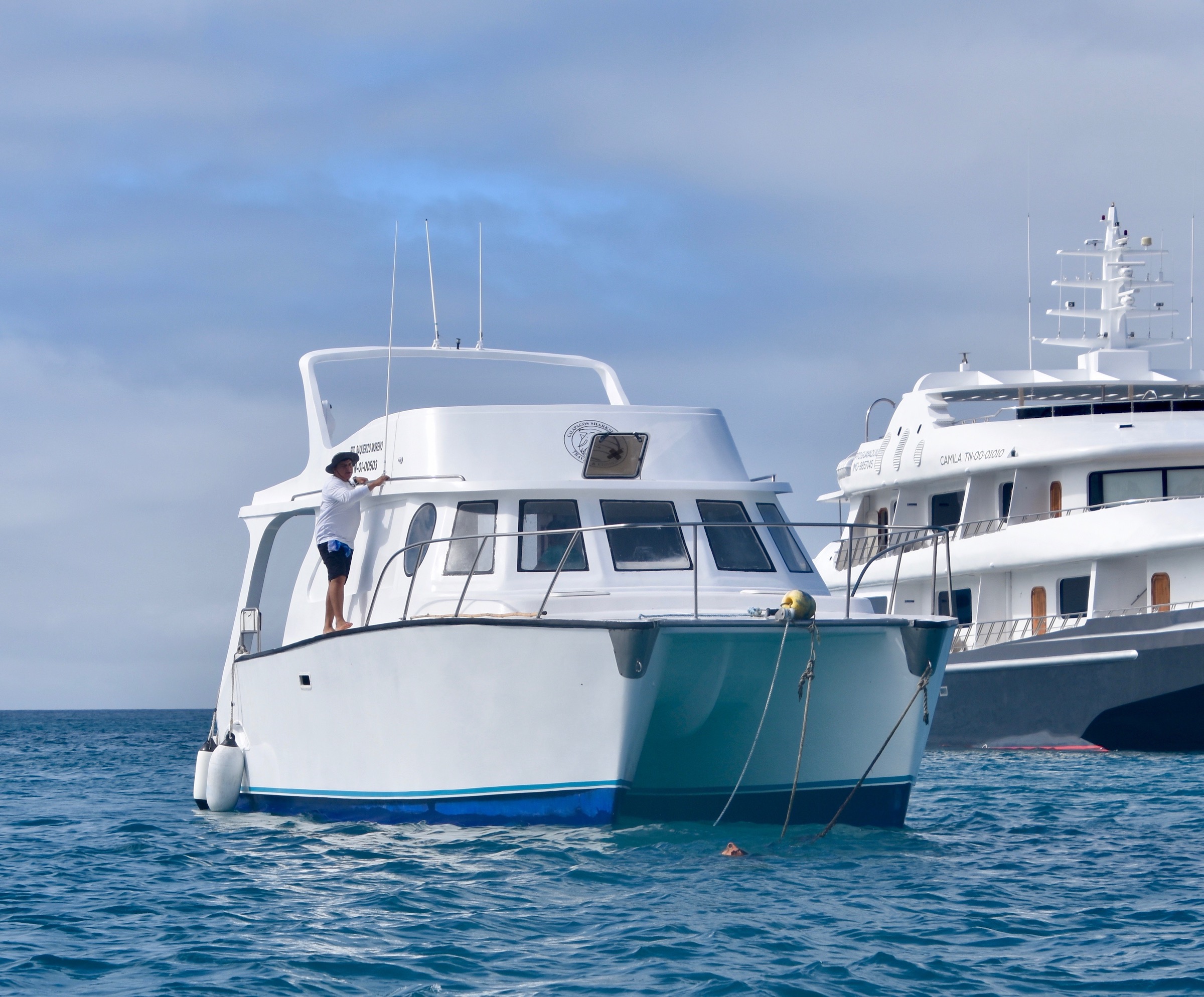 Our Boat to Kicker Rock