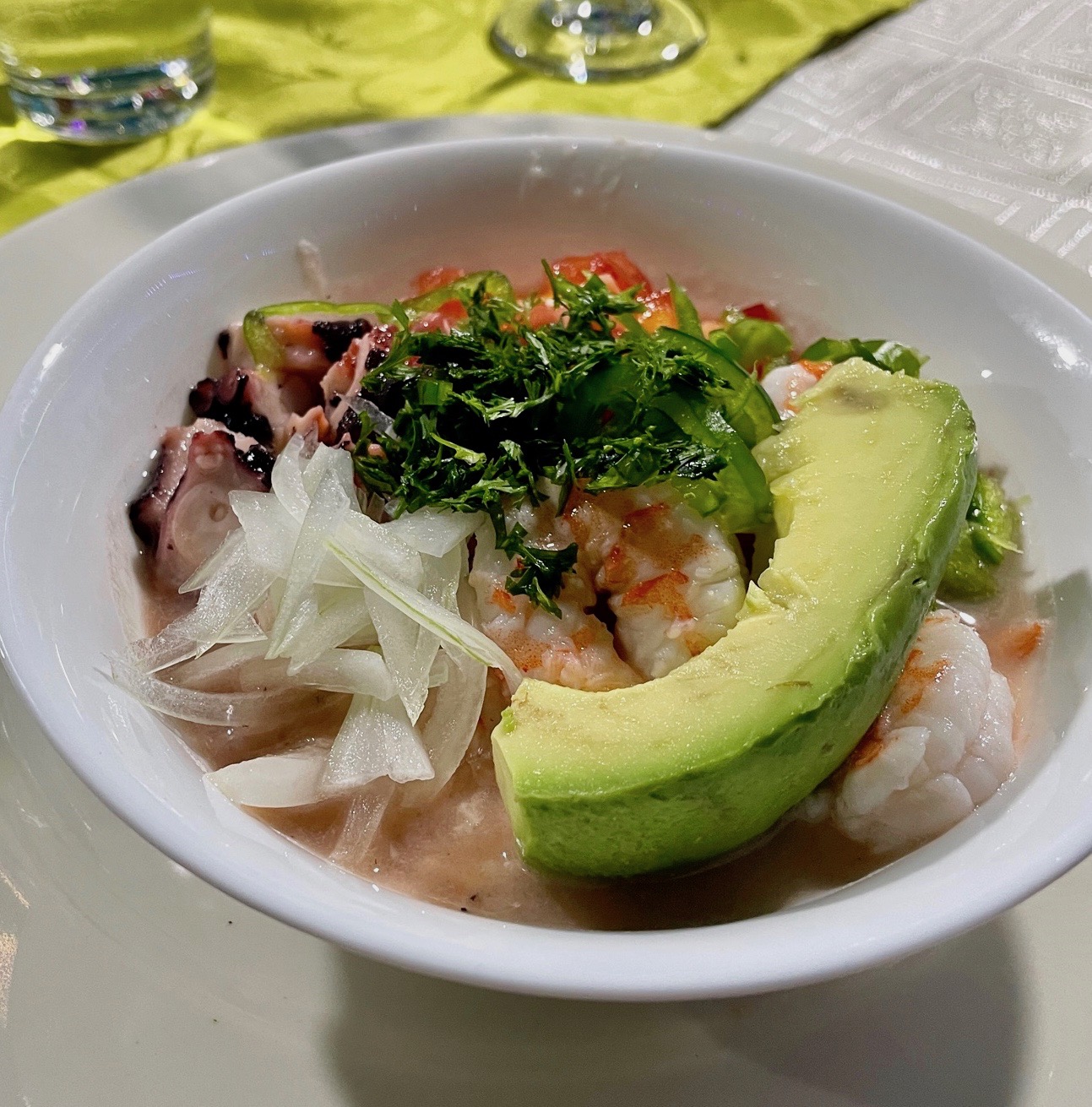 Ceviche with Kicker Rock