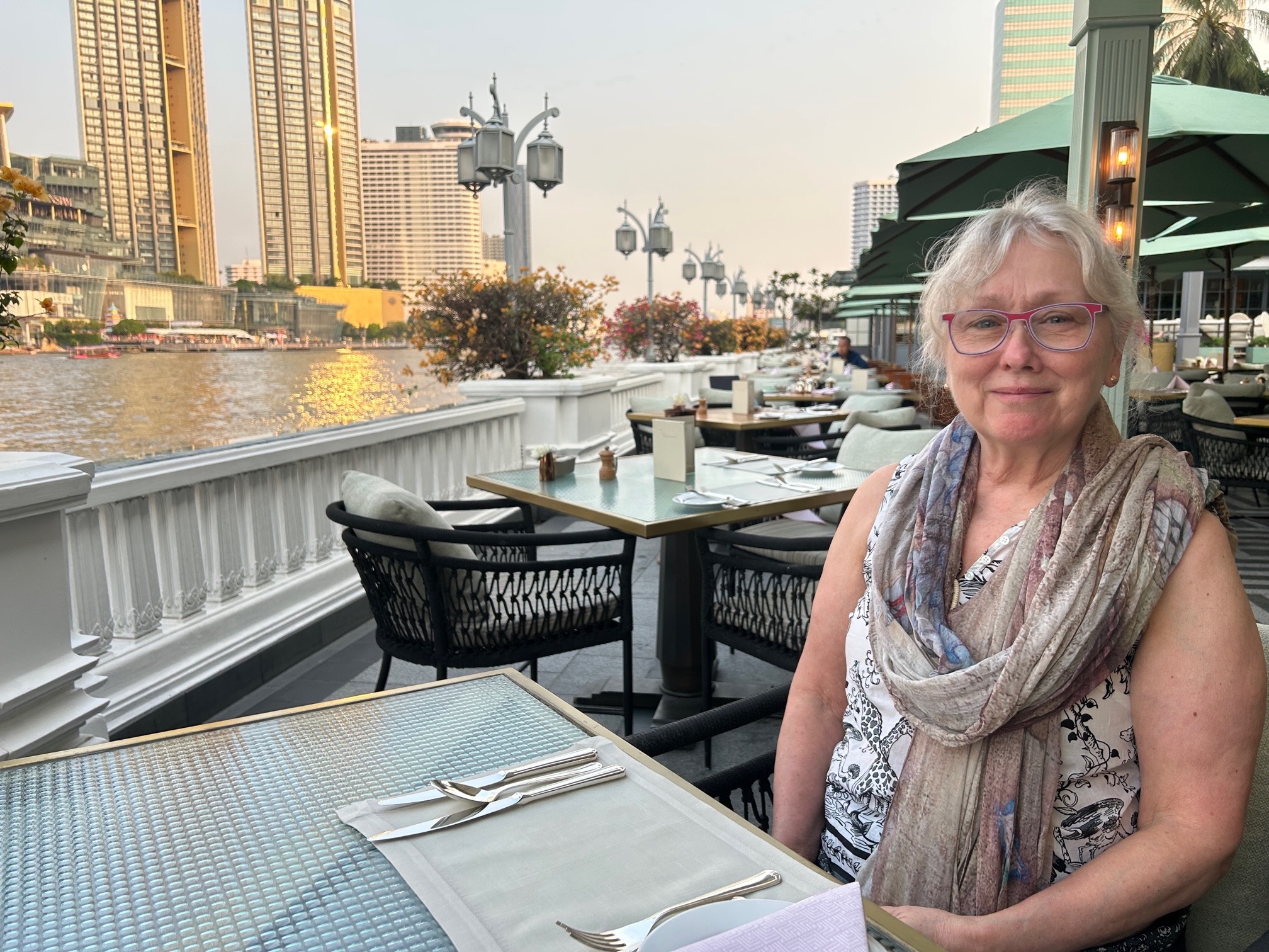 Breakfast on the River in Bangkok