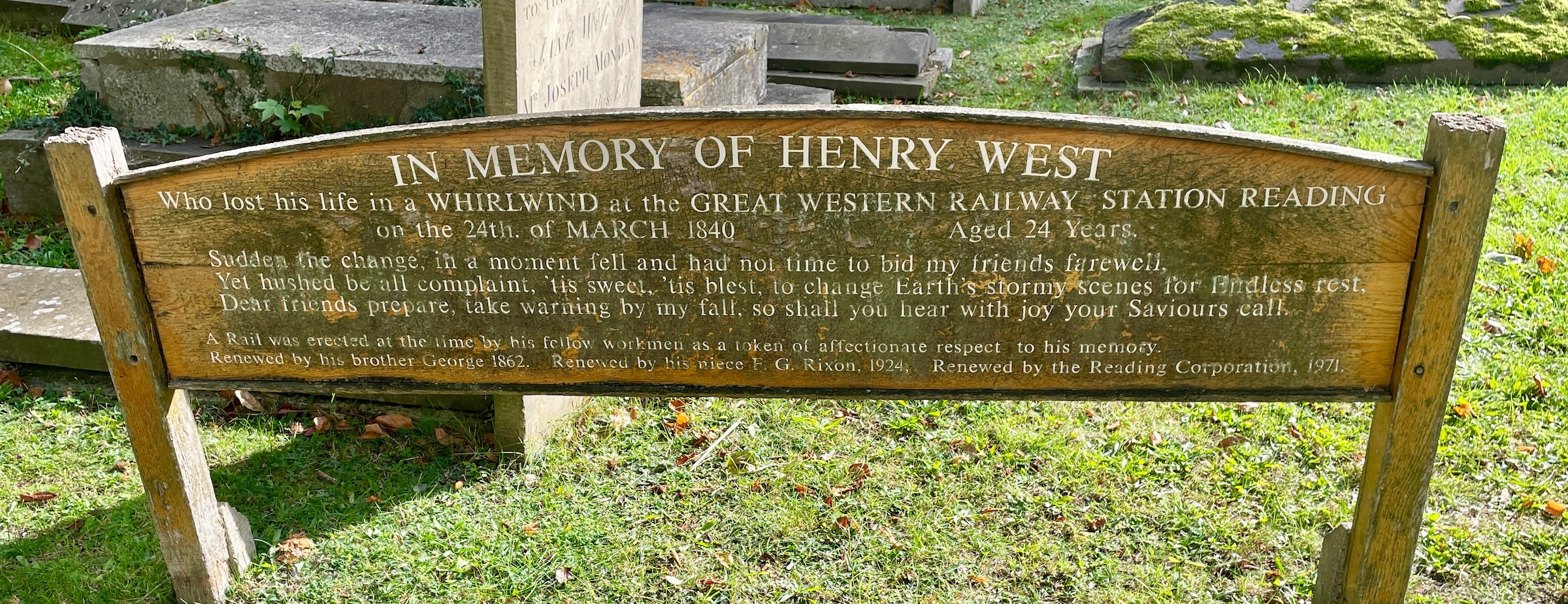 In Memory of Henry West, Reading