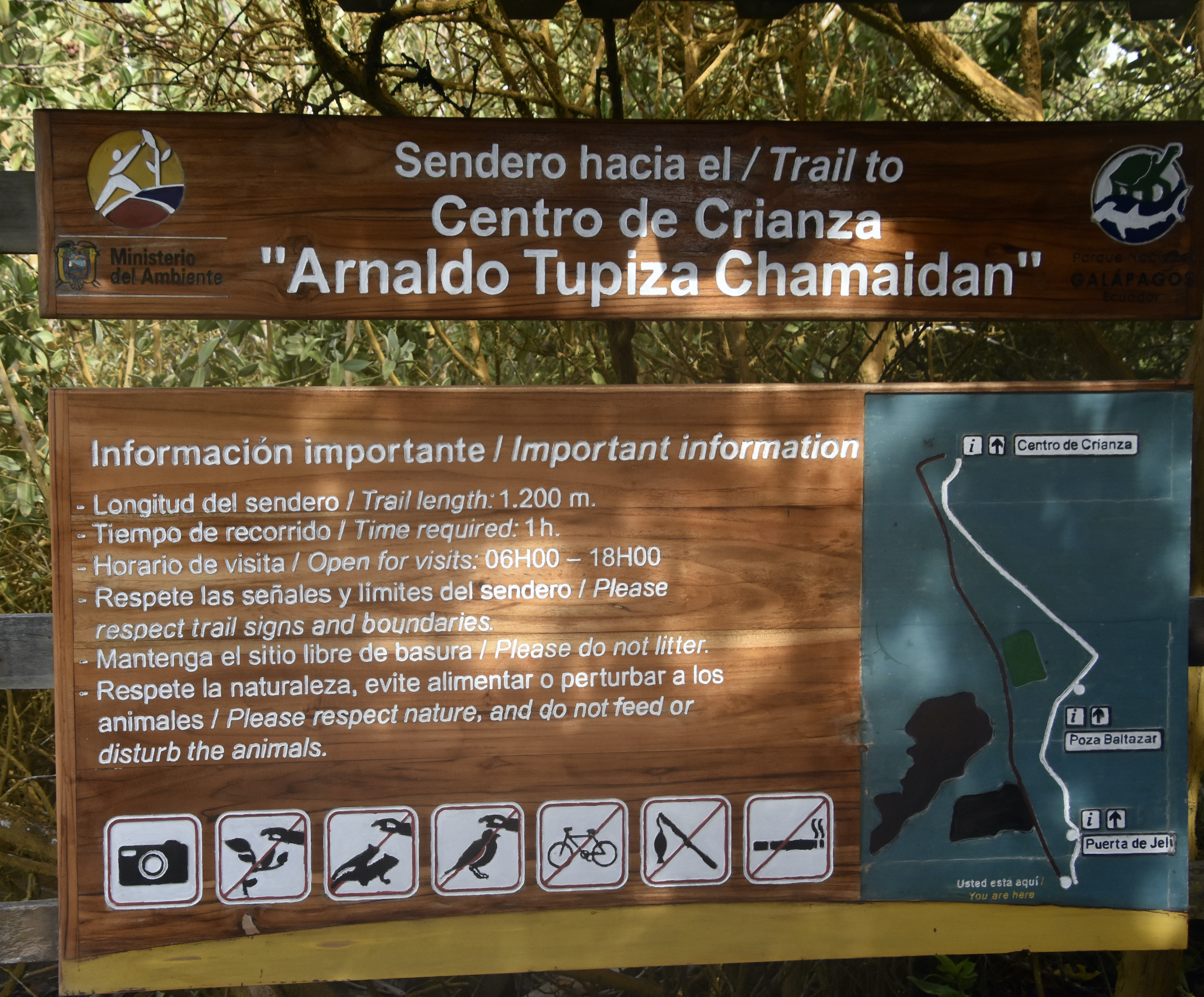 Tortoises Breeding Centre Sign