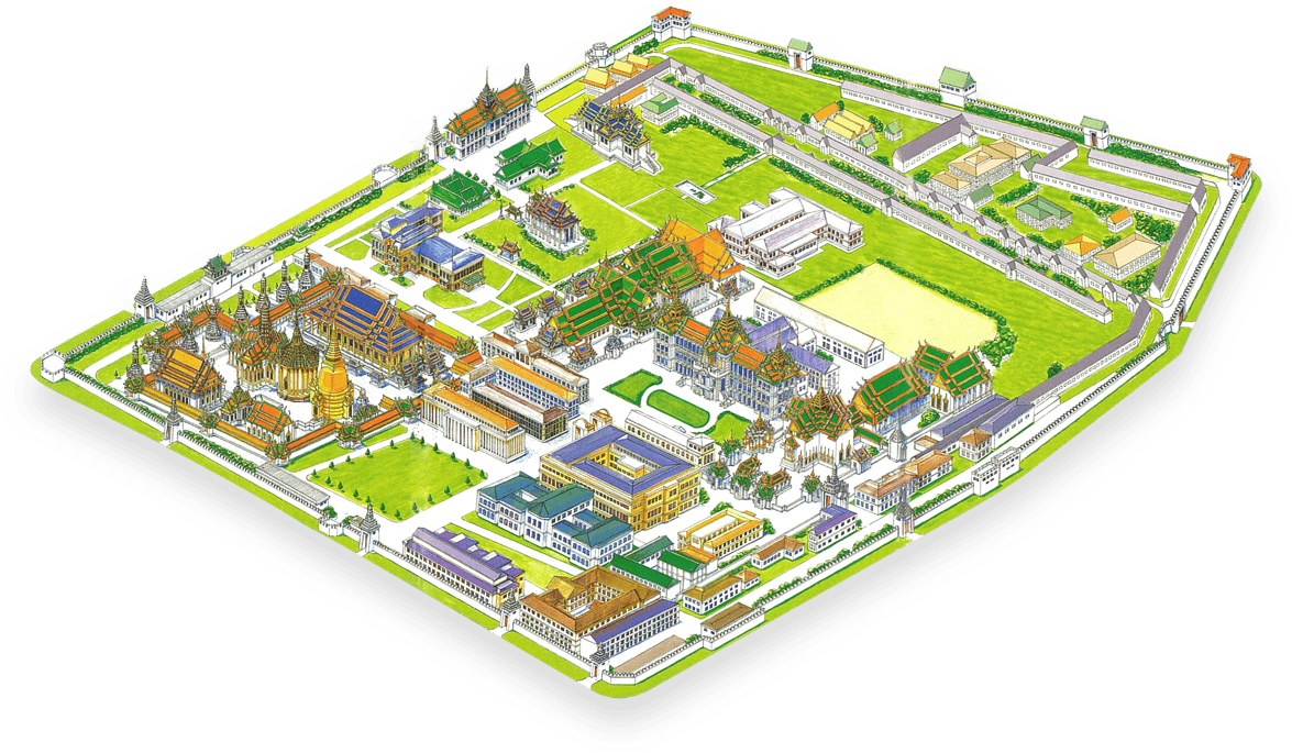 Grand Palace of Bangkok Map