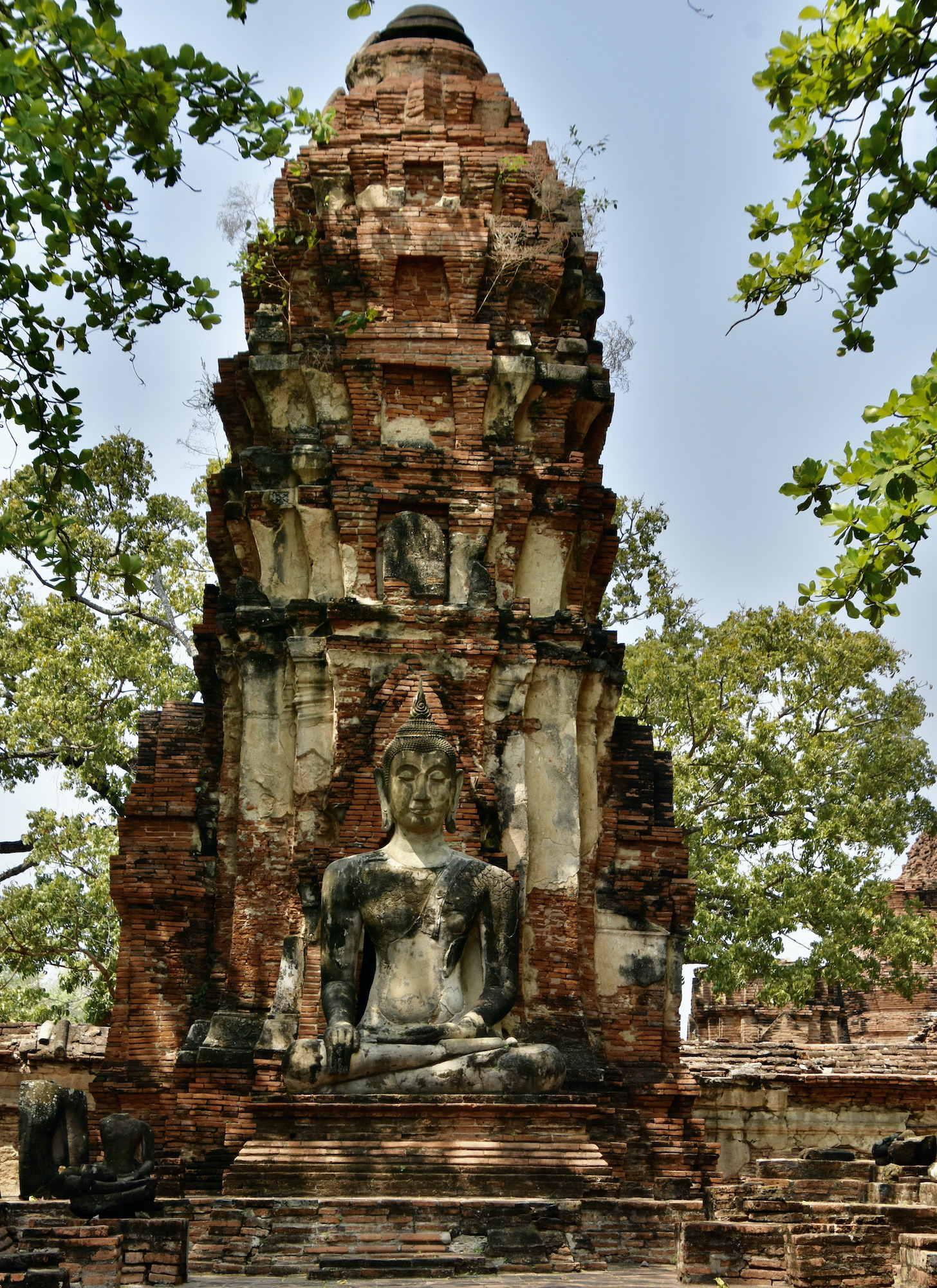 Wat with Buddha, Ayutthaya