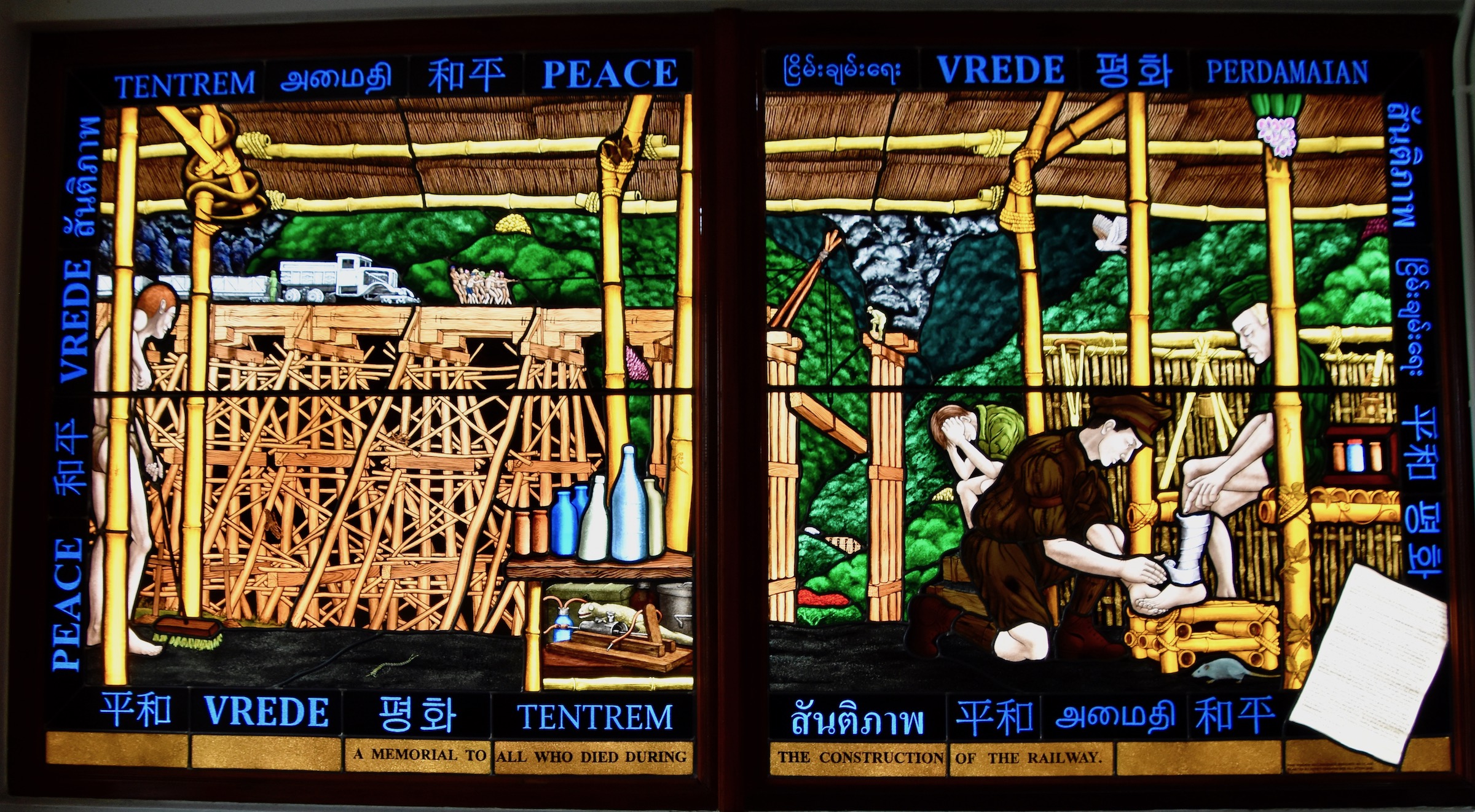 Peace Window, Death Railway Museum of the River Kwai