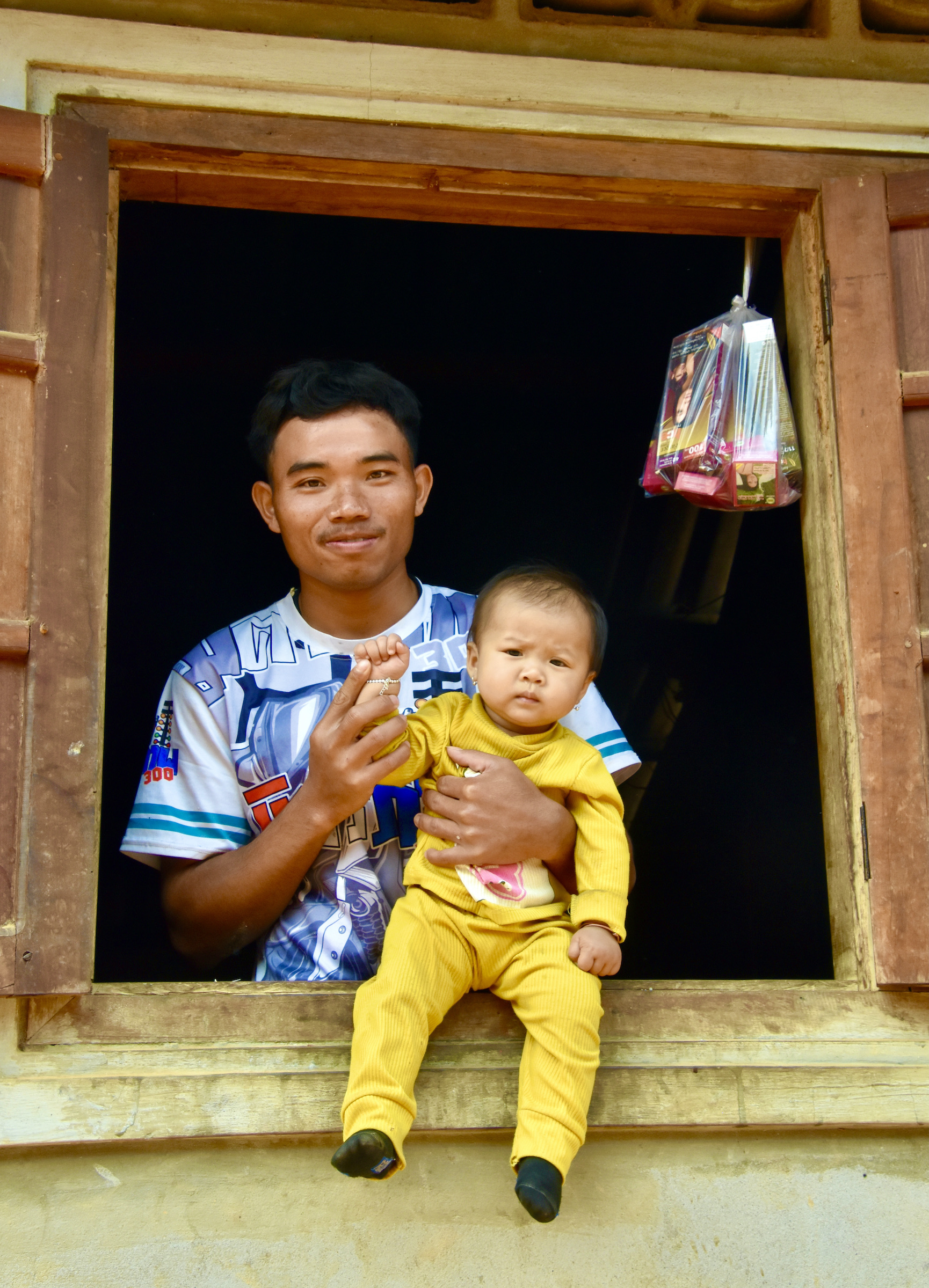 Khmer Father and Son, Laos