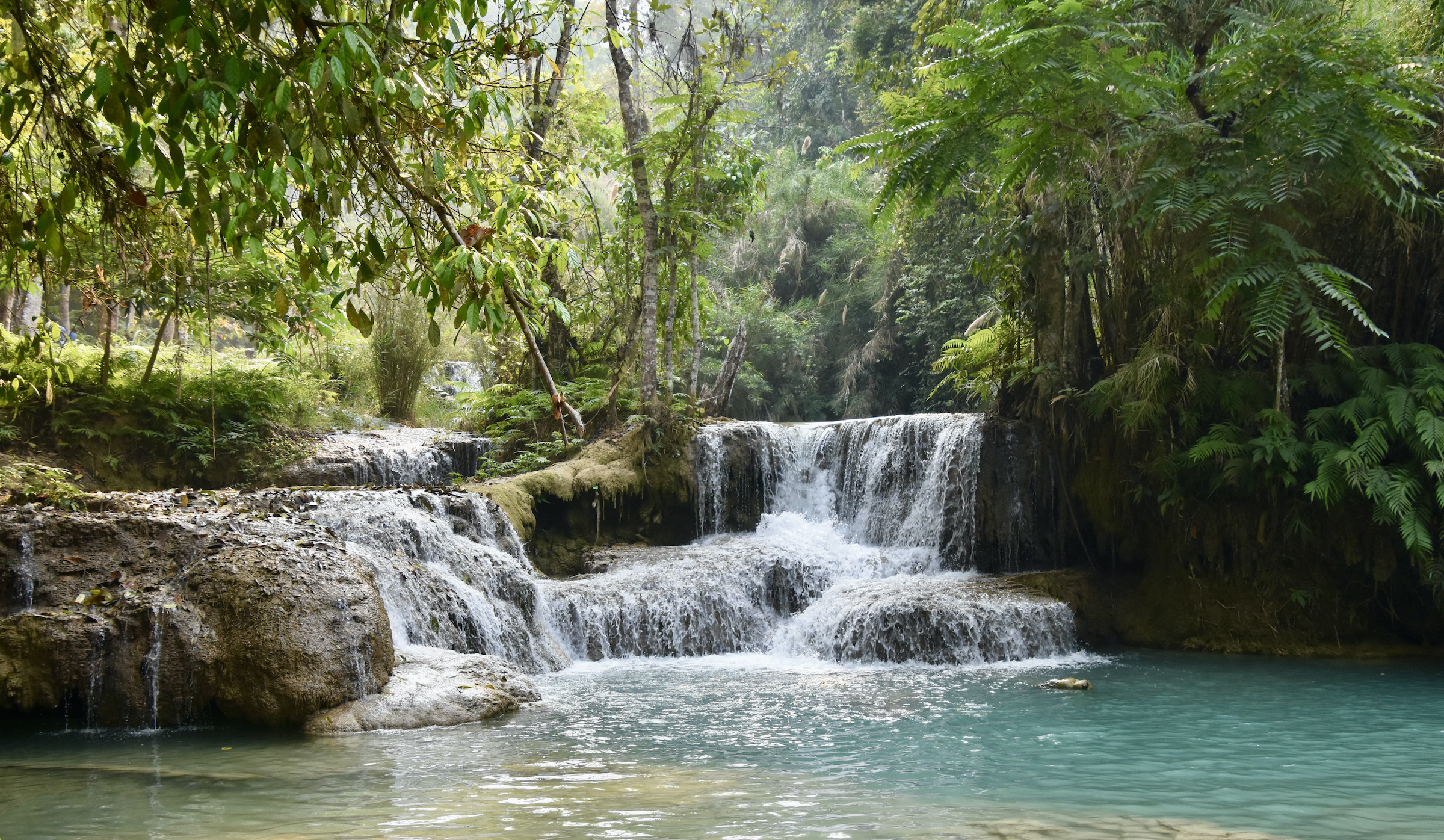 After Alms Giving - Kuang Si Falls