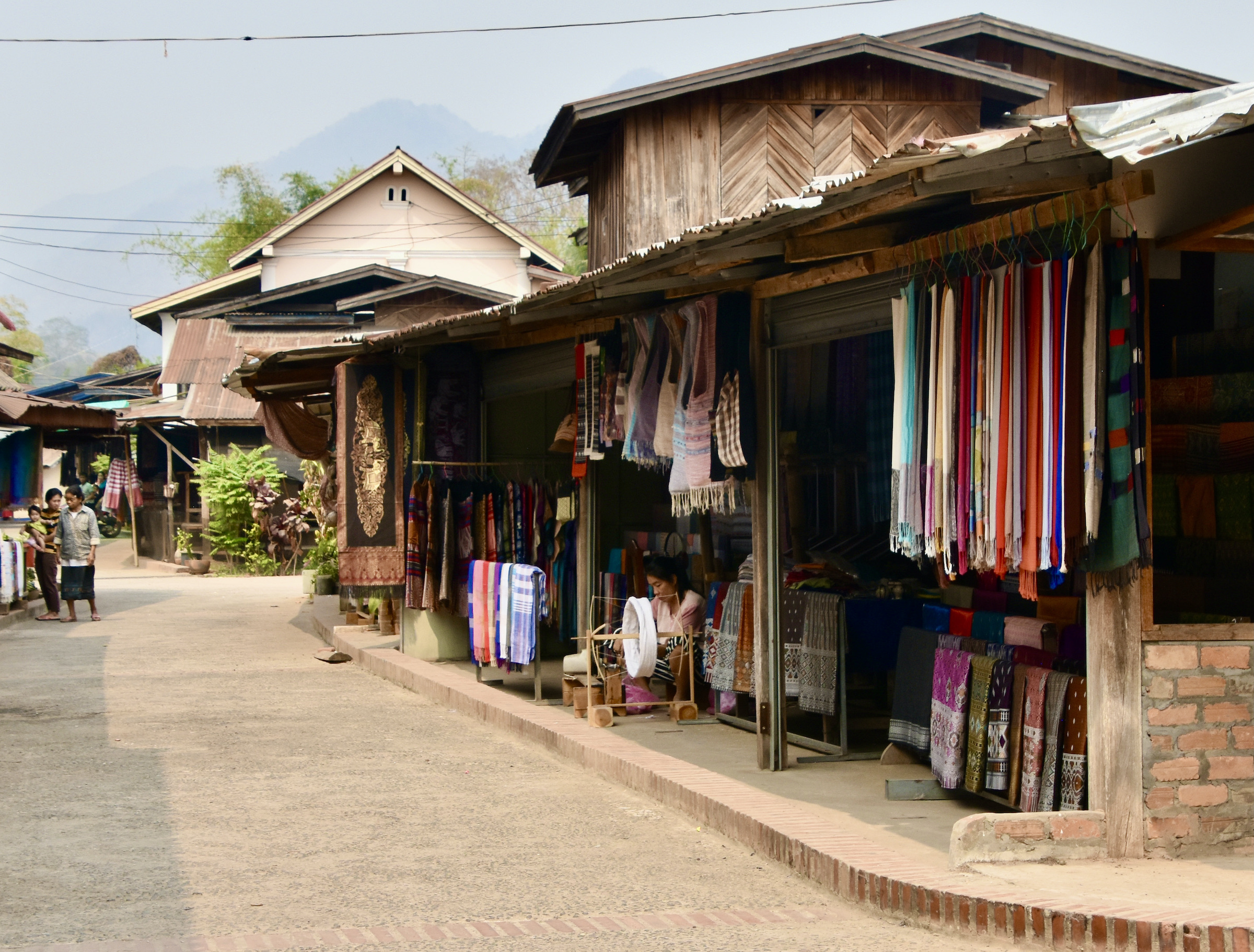 Whisky Village Textile Shop on the Mekong River