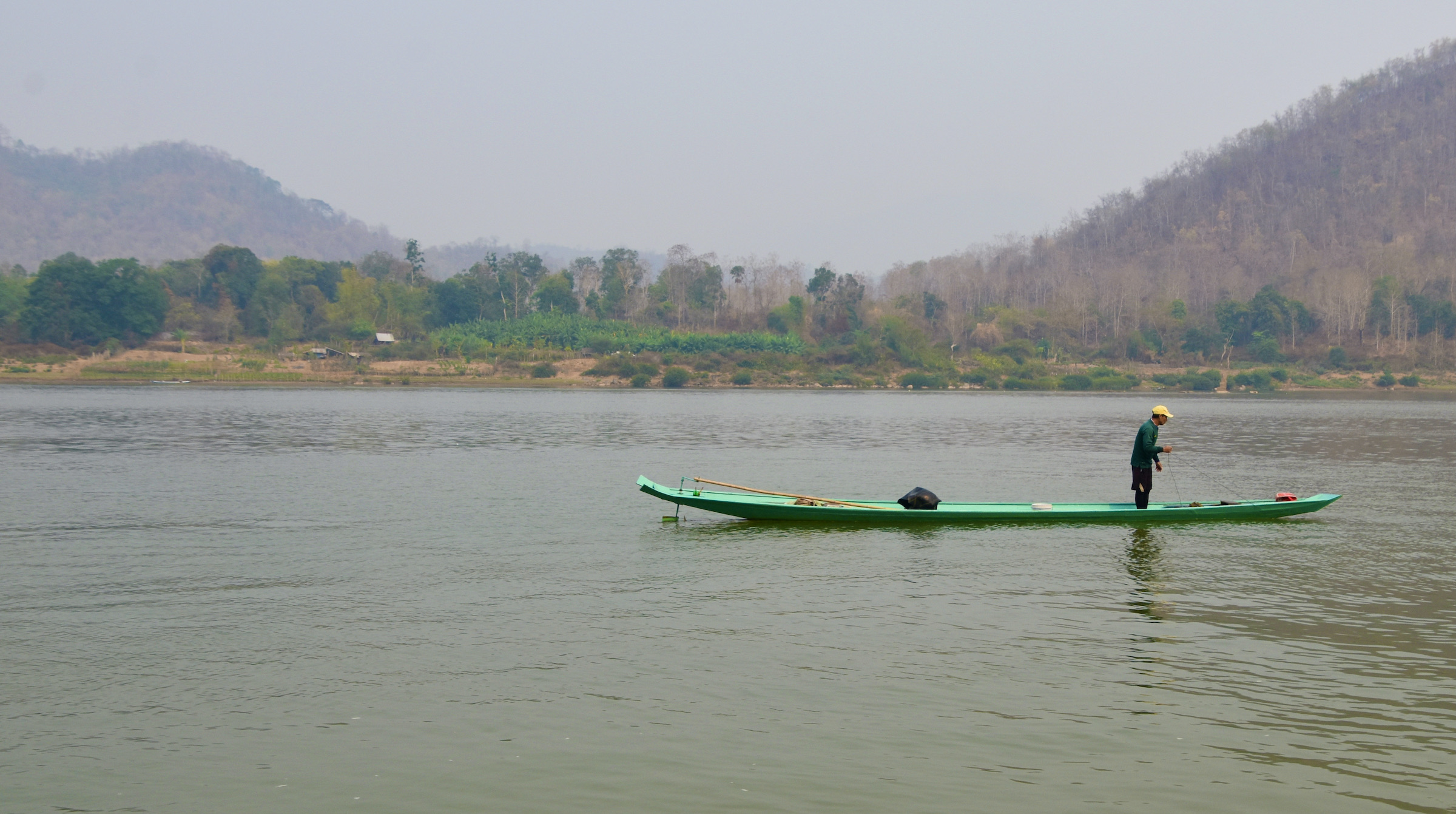 Lone Fisherman on the Mekong River