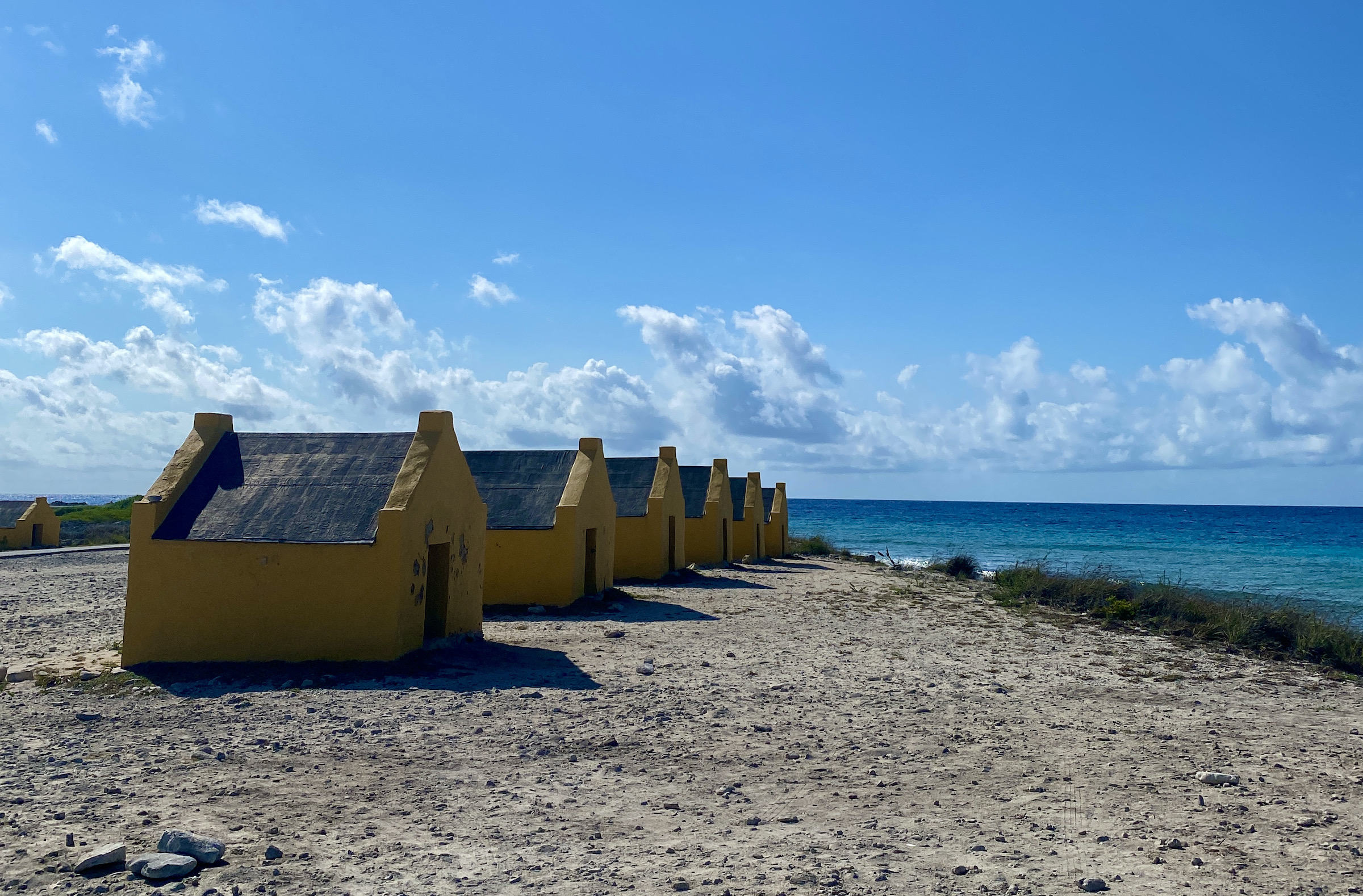 Yellow Slave Huts, Bonaire