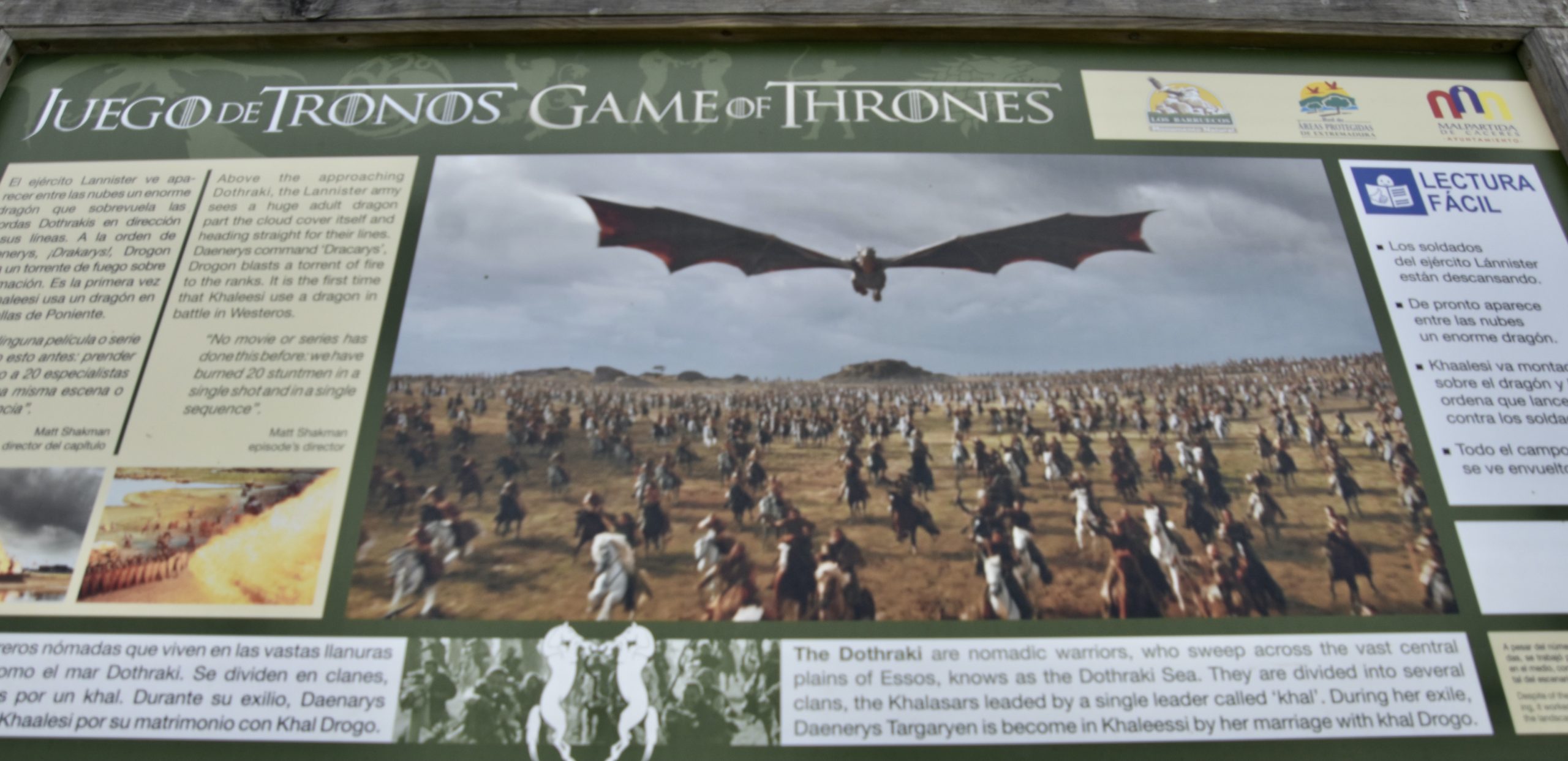 Game of Thrones Panel, Los Barrucoes, Extremadura