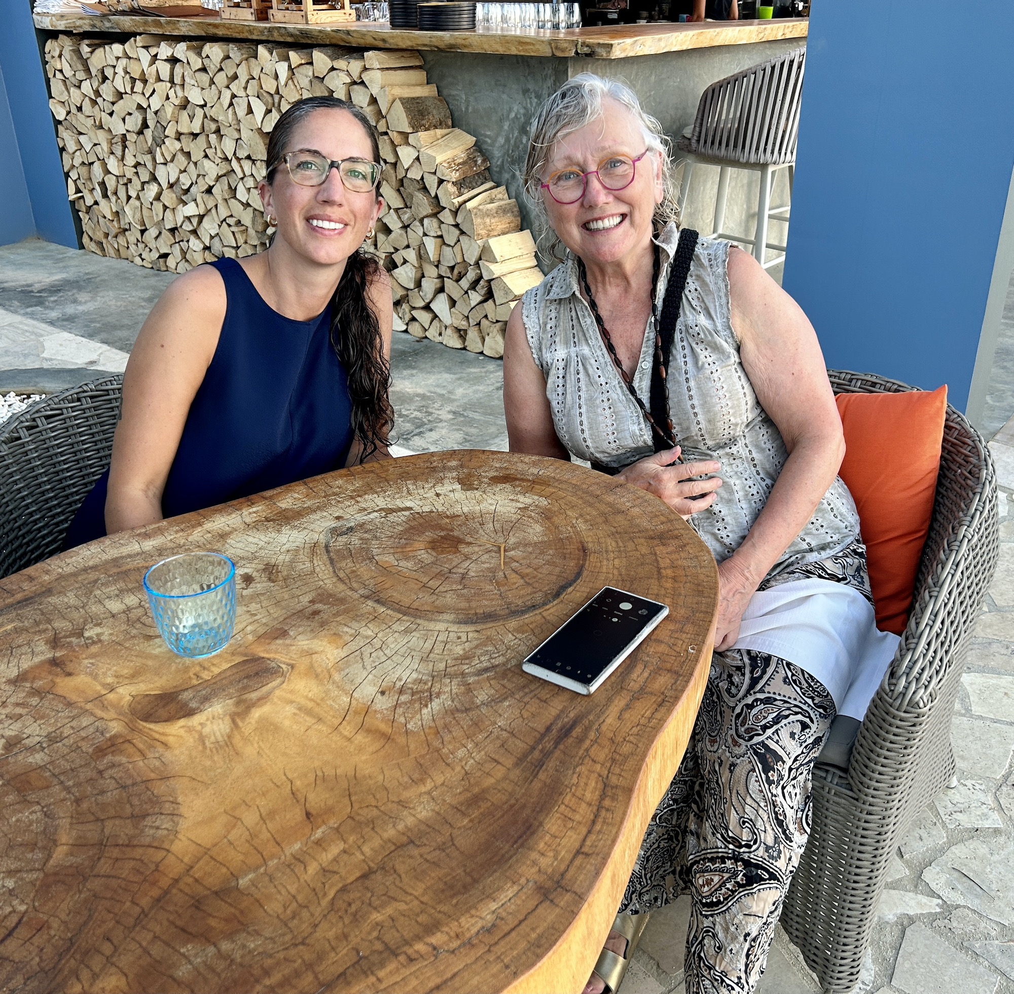 Lenore & Alison at Brass Boer, Bonaire