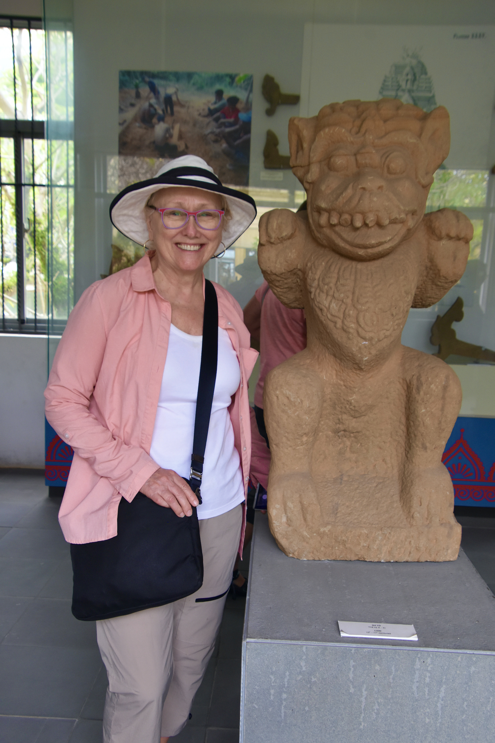 Alison and Lionm Da Nang Cham Museum