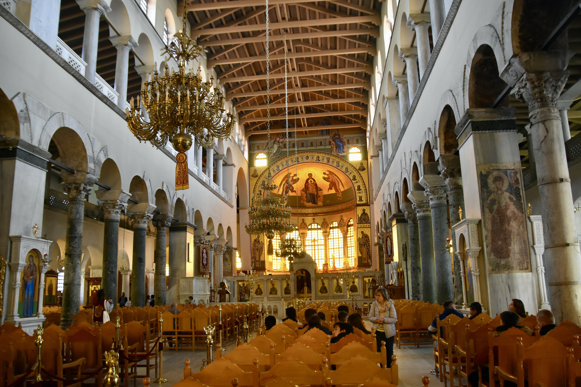 Interior of St. Demetrius, Thessaloniki