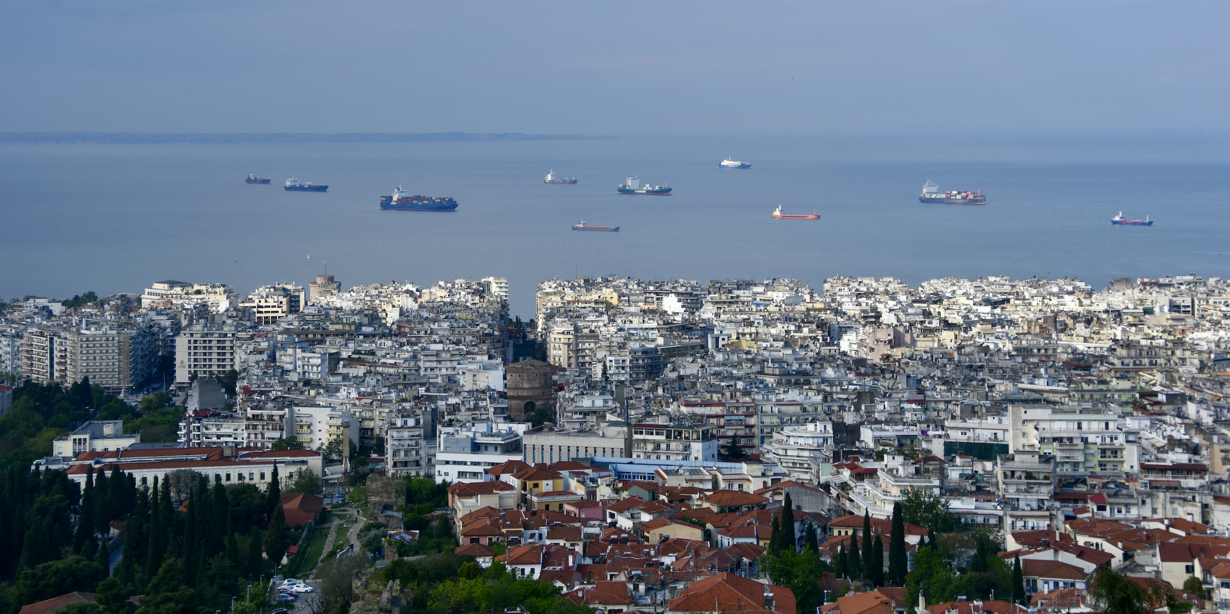 View from the City Walls of Thessaloniki