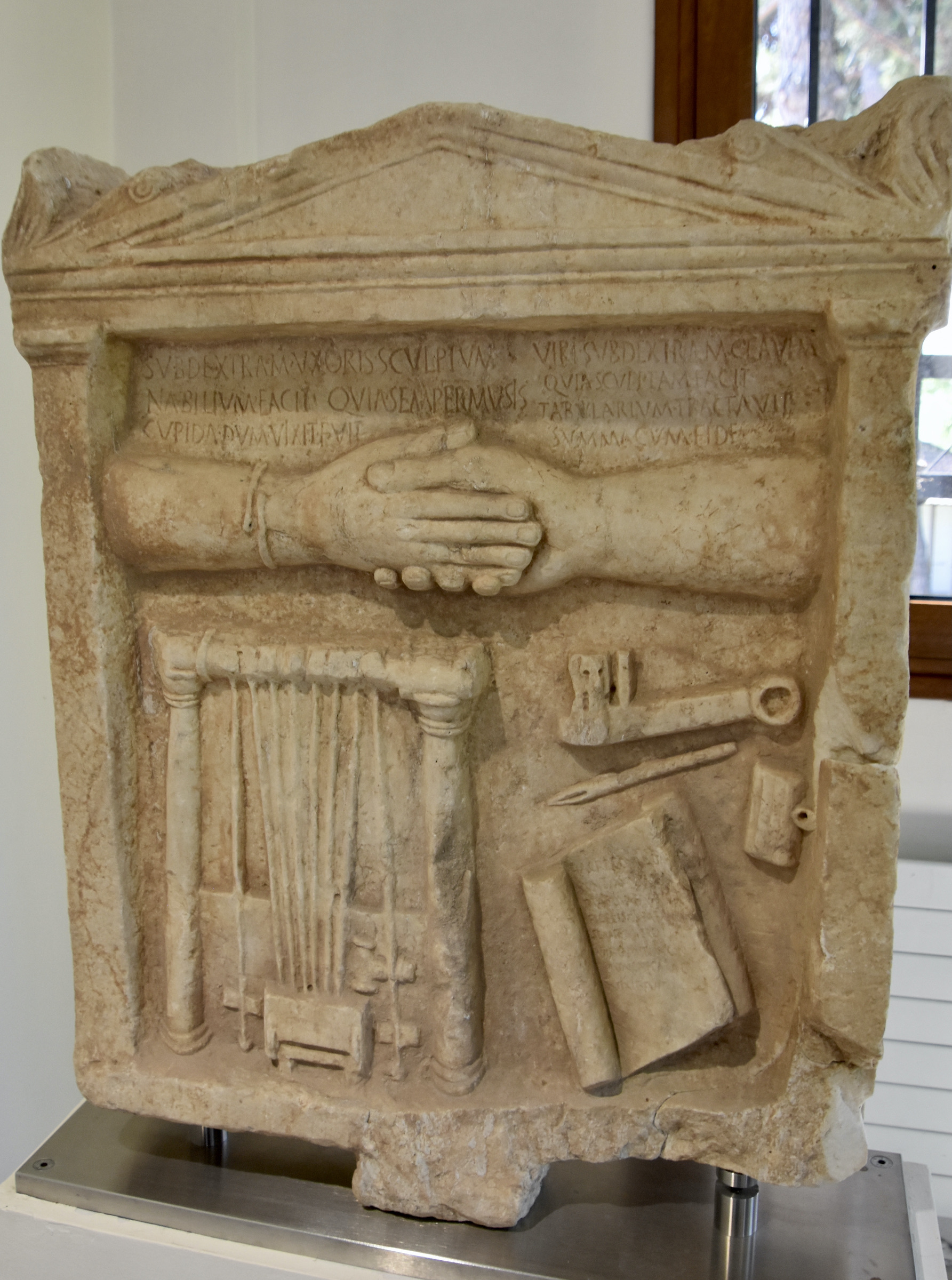 Stele Depicting a Musical Instrument Never Found, Dion Museum