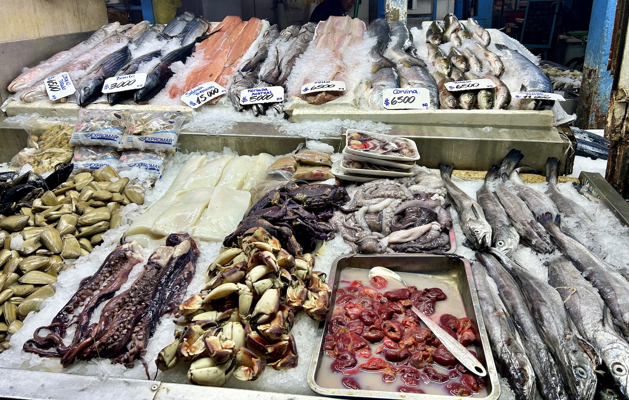 Seafood for Sale, Santiago
