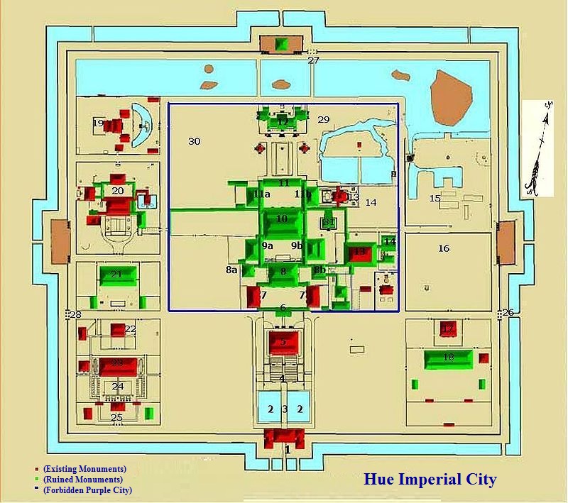 Hue Imperial City Map