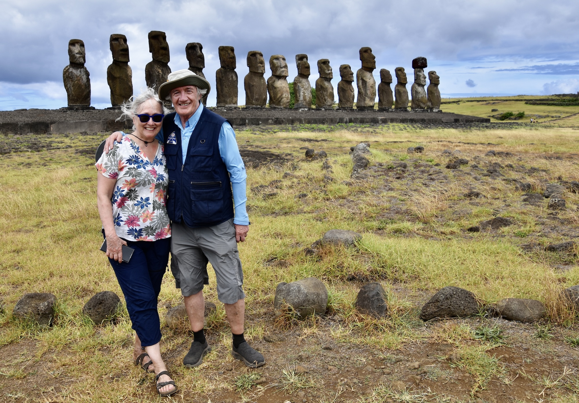 At Tongariki, Easter Island, Chile