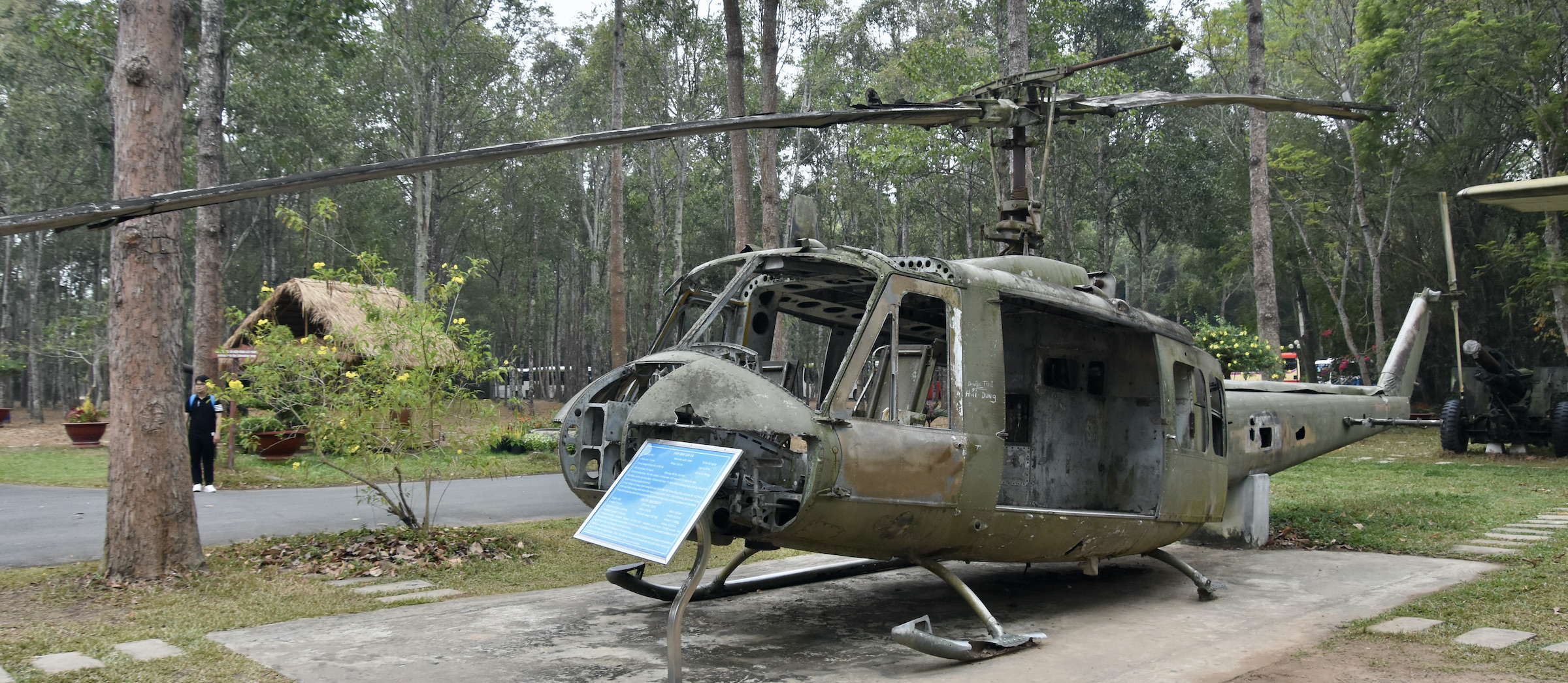 Destroyed Helicopter outside of Hanoi