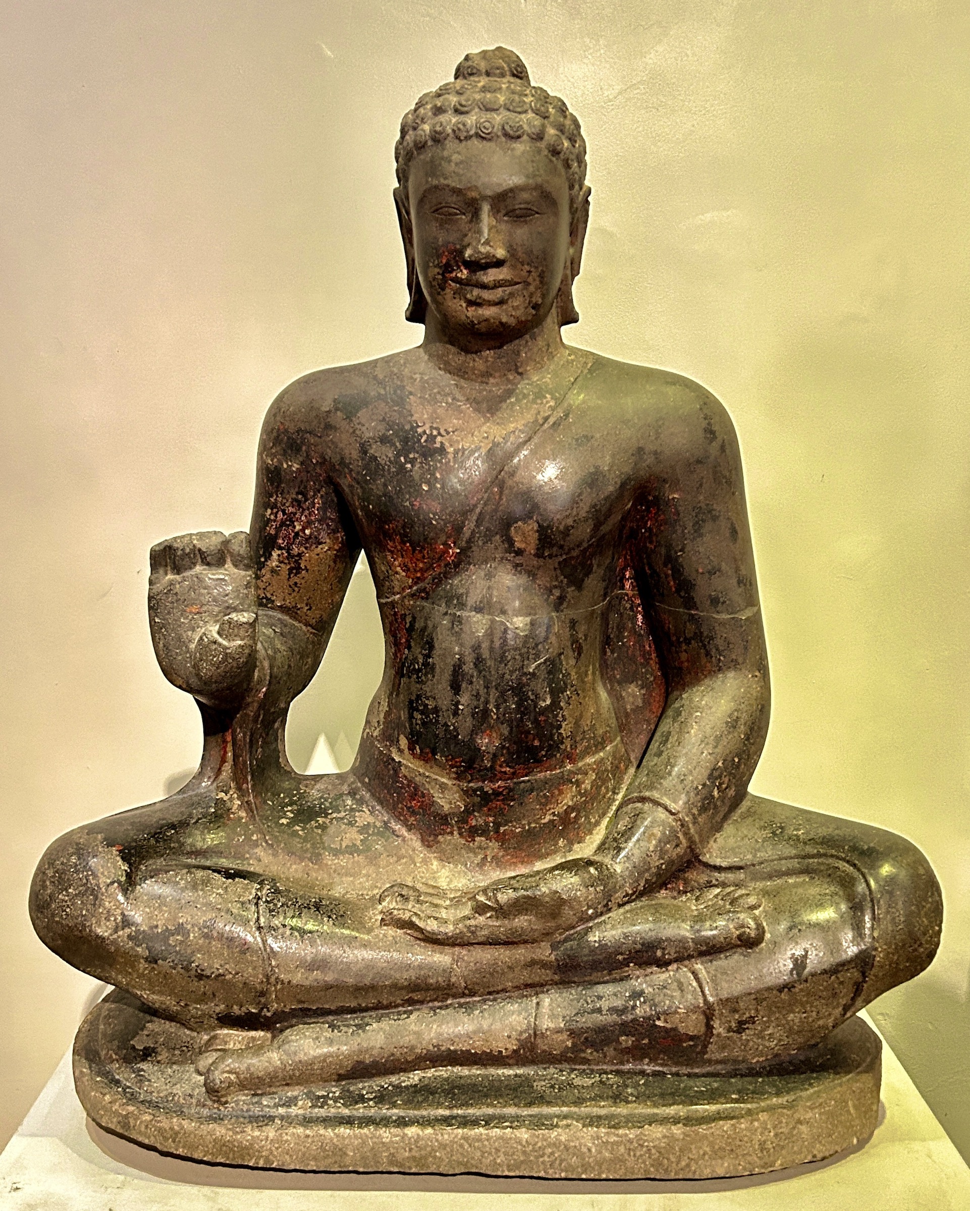 6th Century Sandstone Buddha, National Museum, Phnom Penh