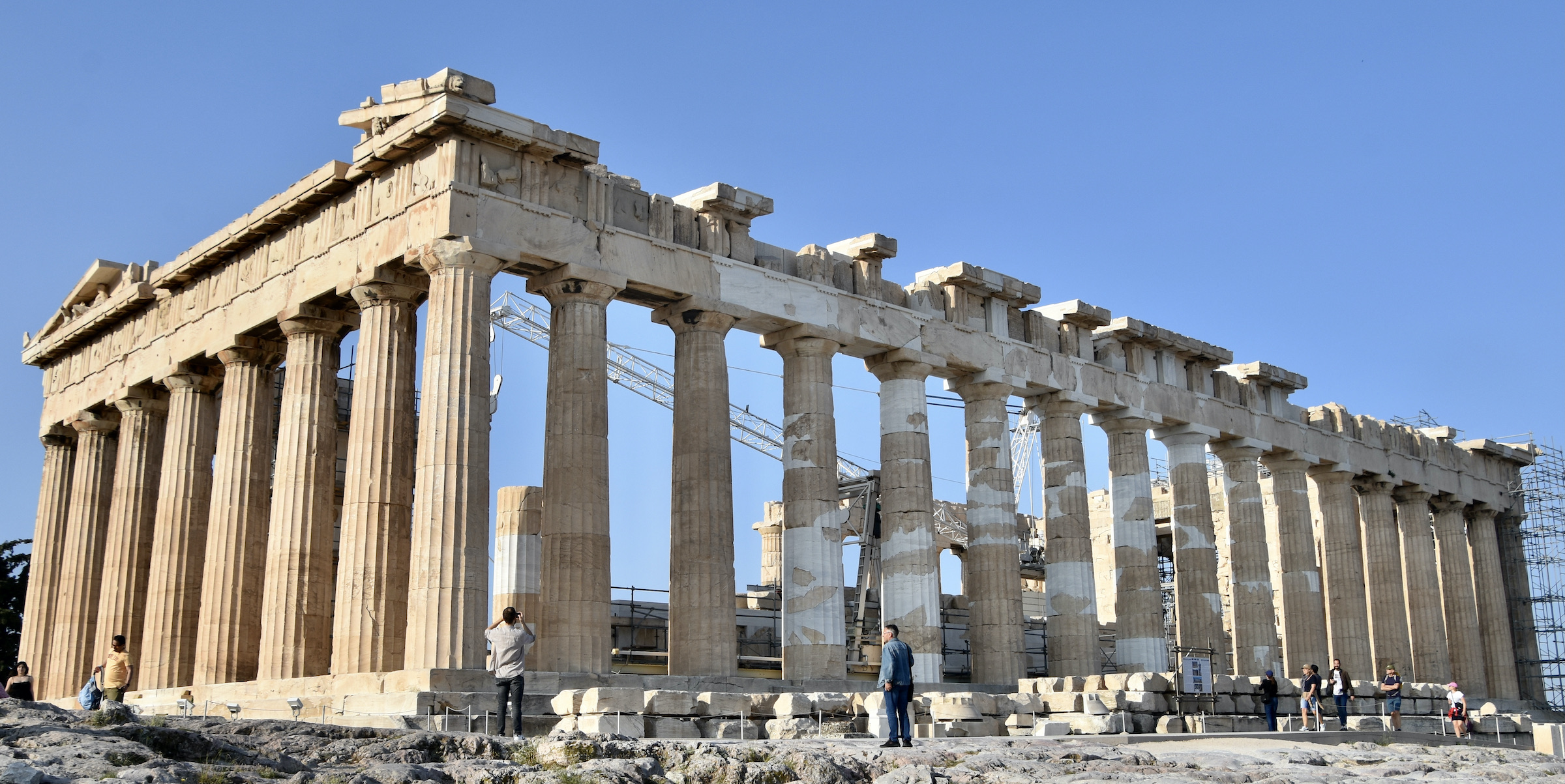 Side View of the Parthenon