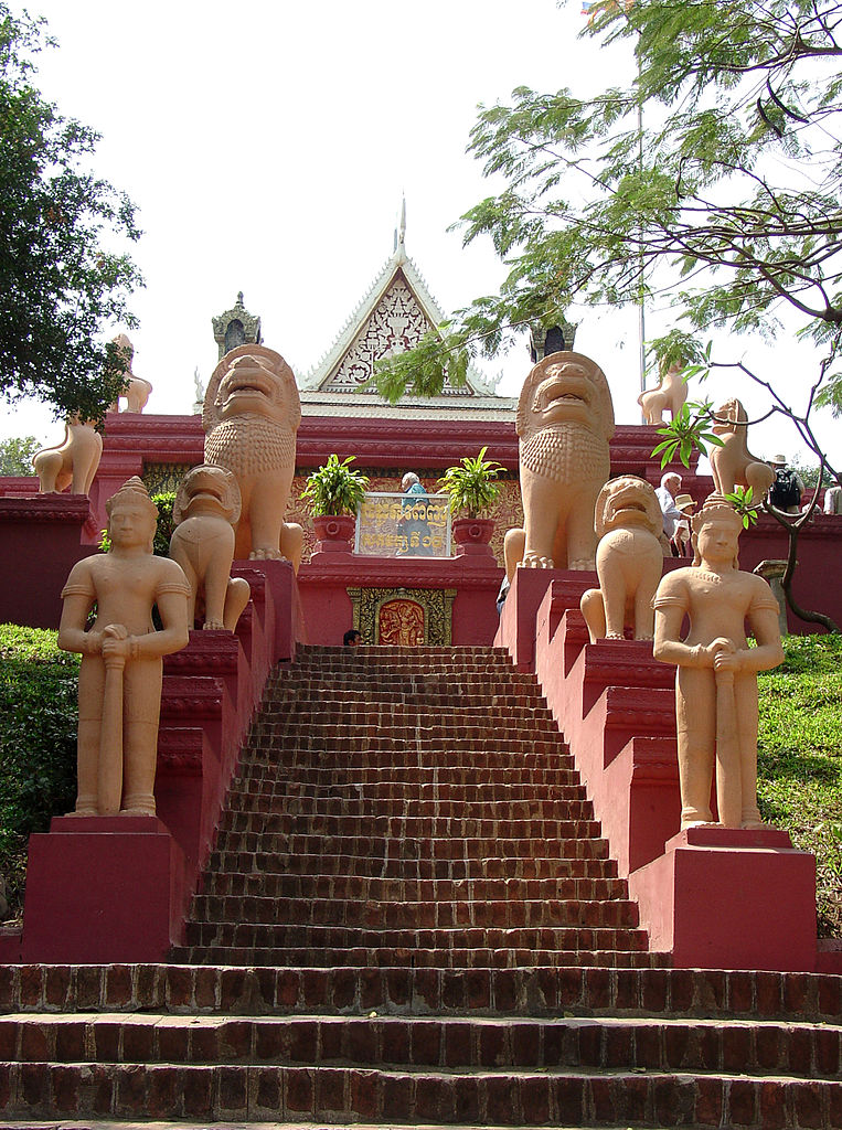 Stairs to Wat Phnom, Phnom Penh