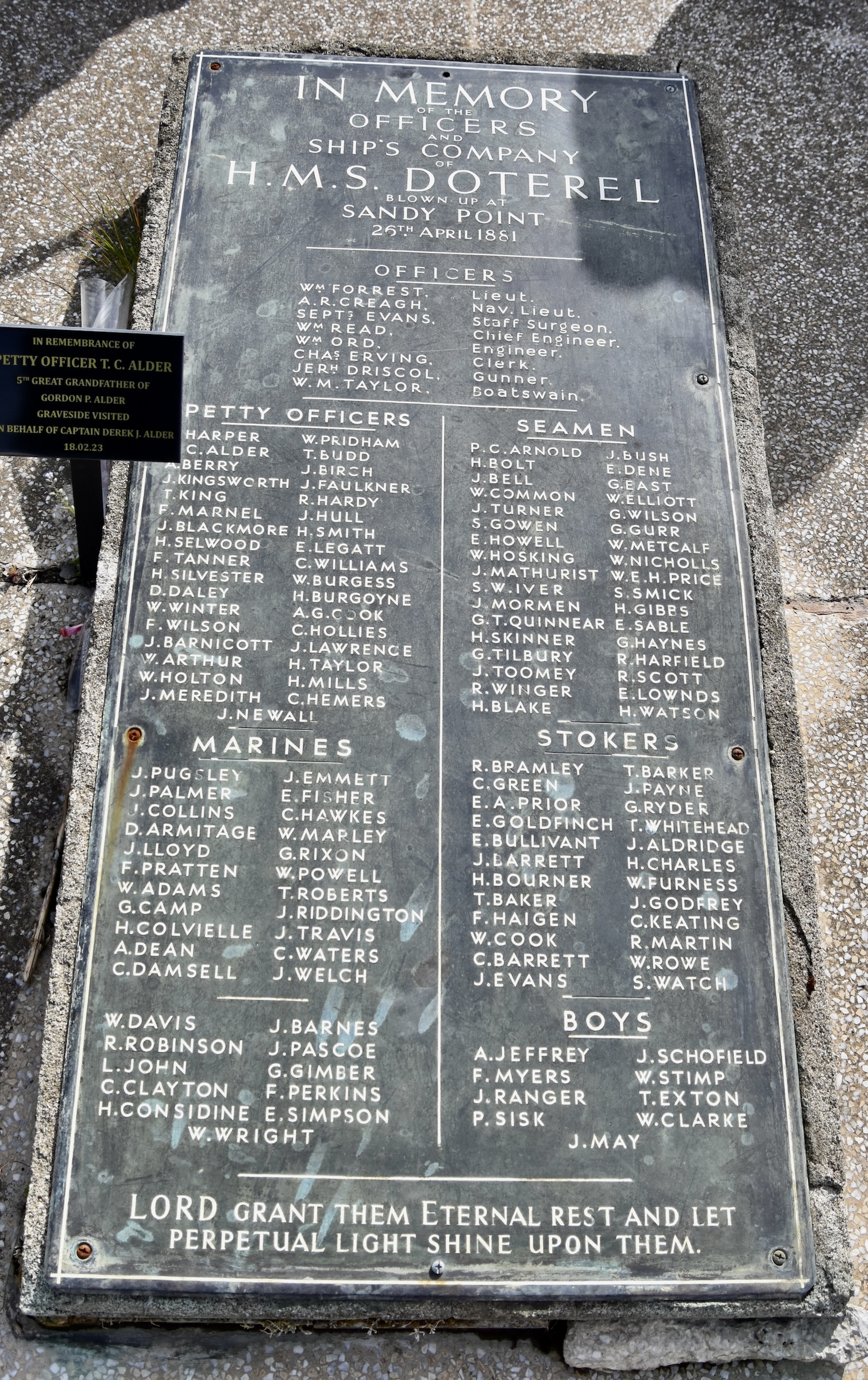 HMS Doterel Victims, Punta Arenas