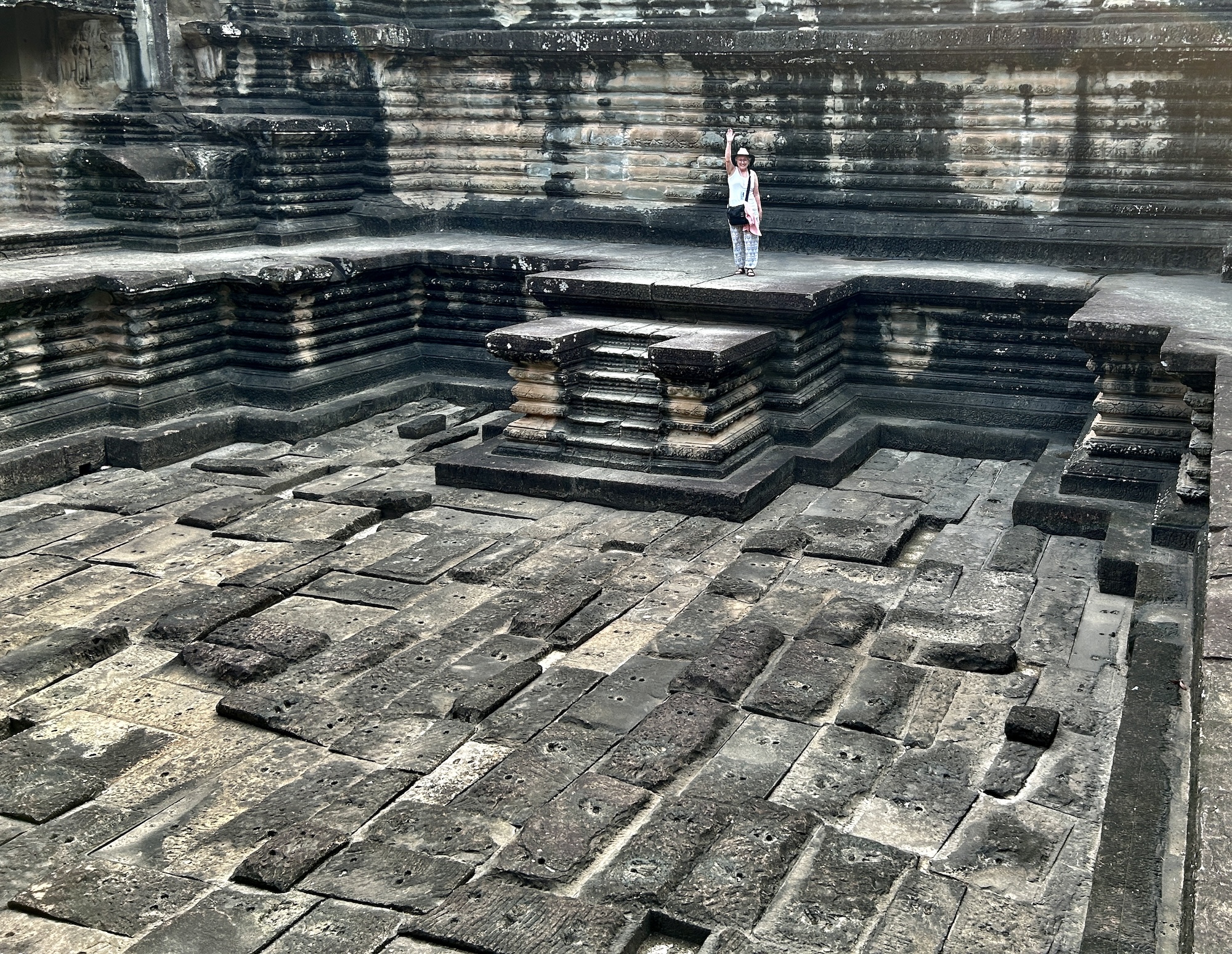 Alone at a Sacred Pool of Angkor Wat