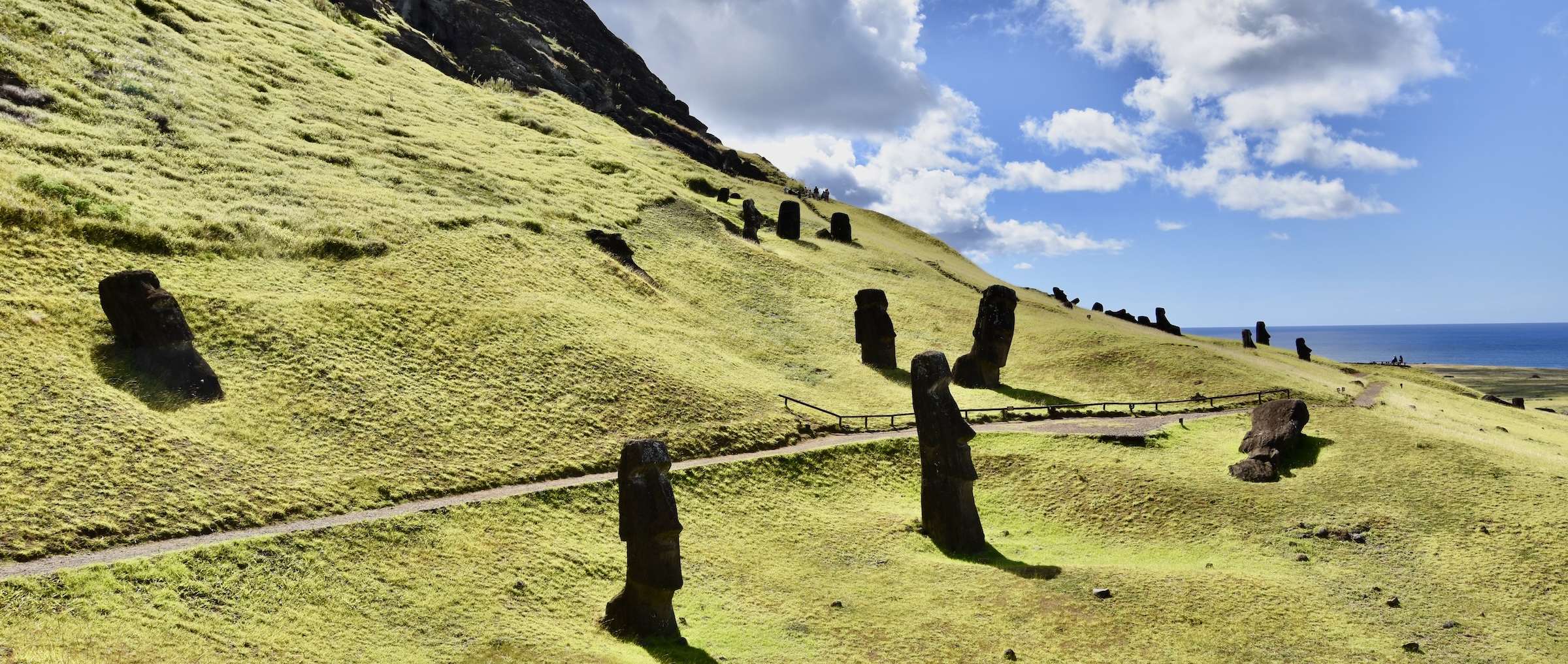 Walking Amid the Moais