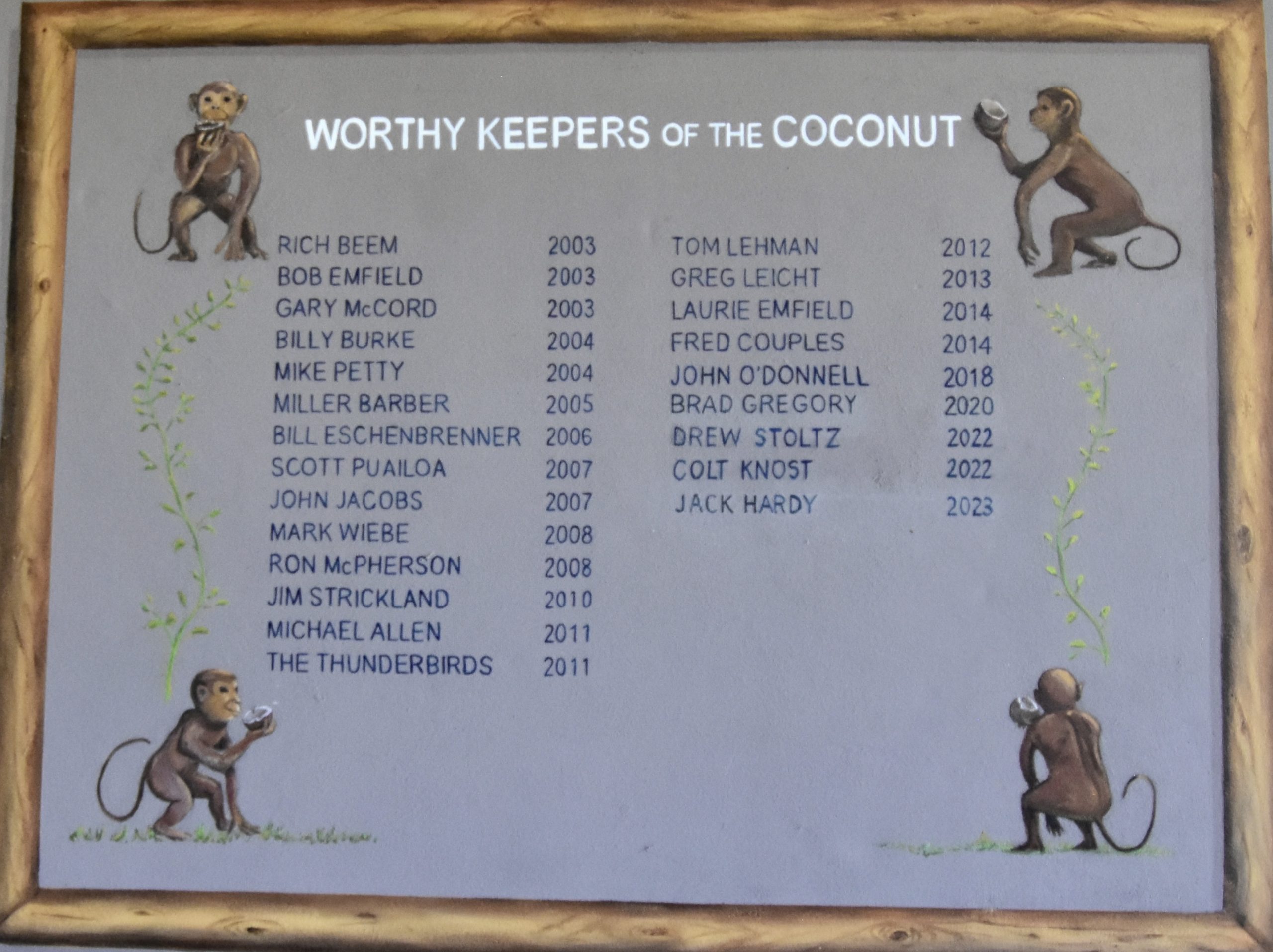 Keepers of the Coconut, Gray Hawk